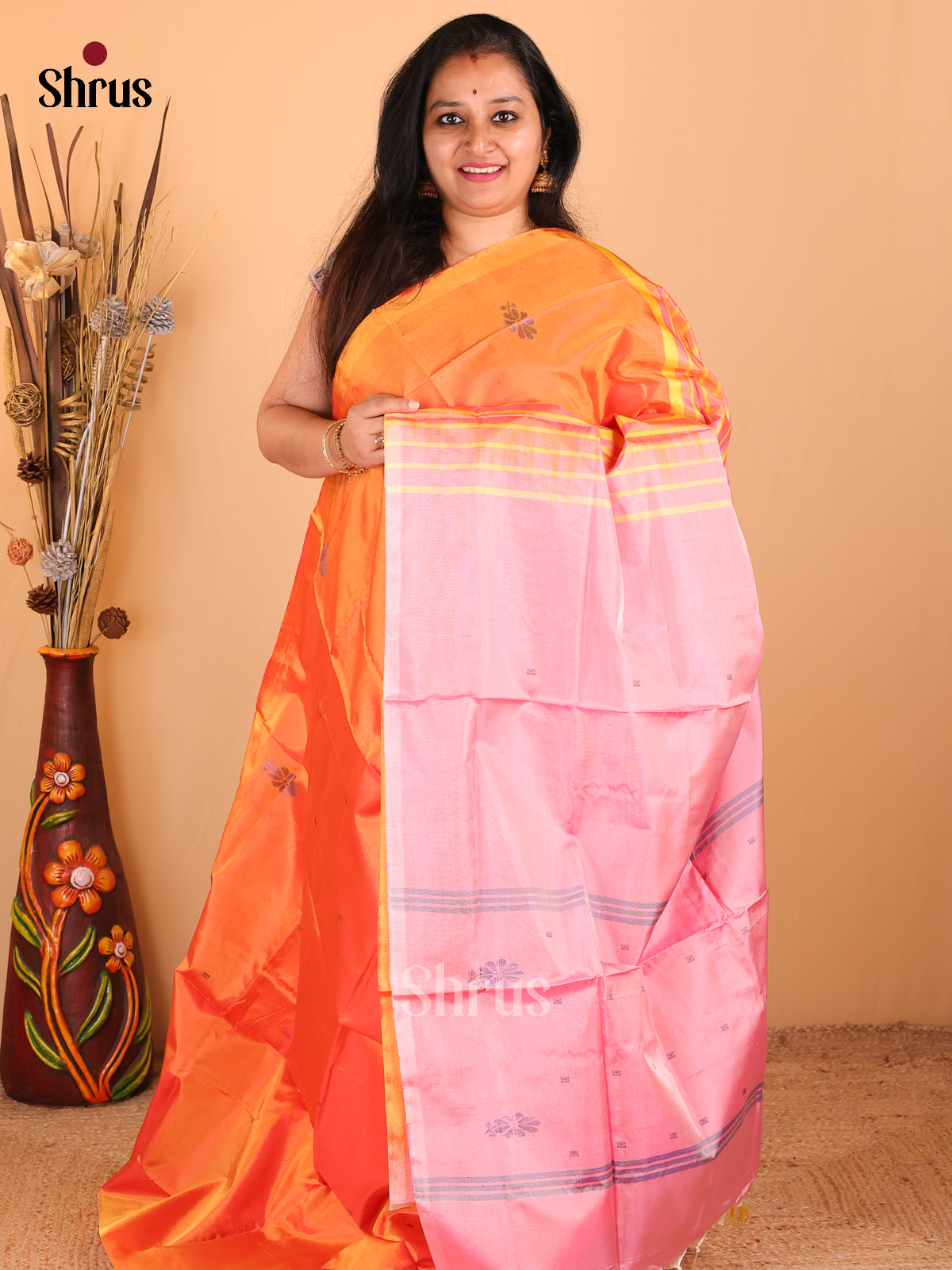 DDS12184 - Banana Pith Saree - Shop on Shrus.com