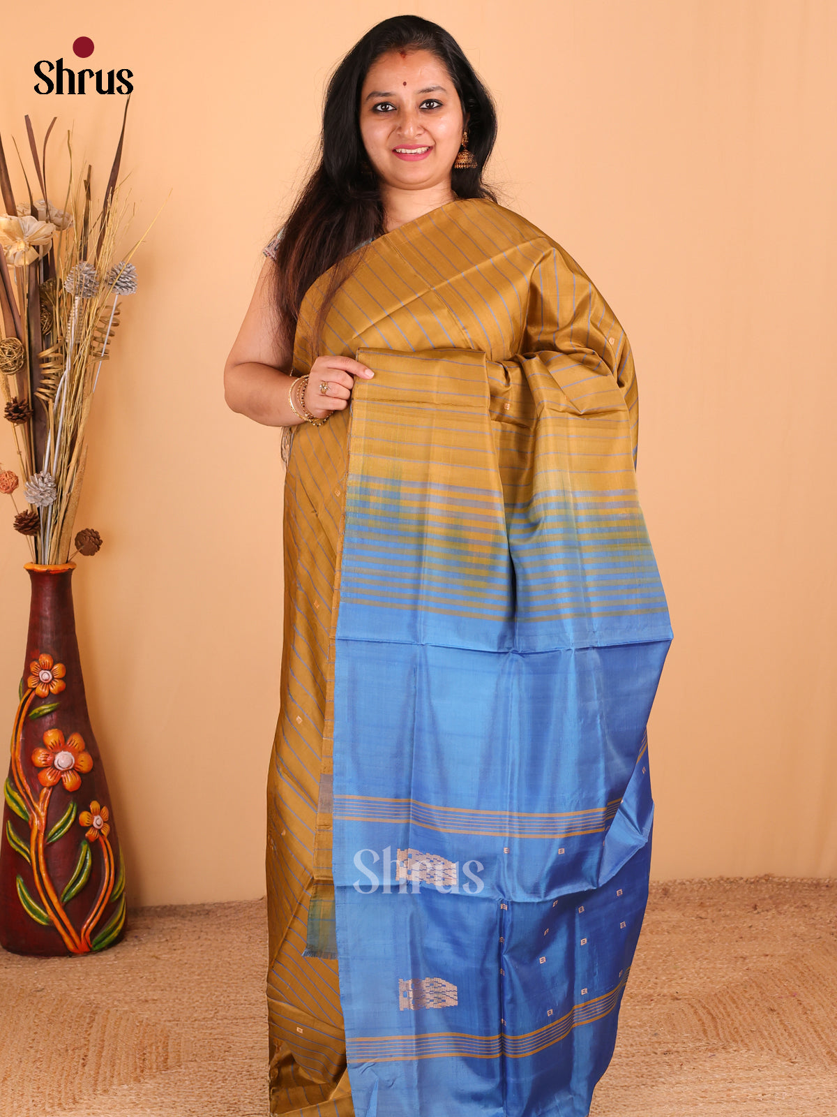DDS12194 - Banana Pith Saree - Shop on Shrus.com