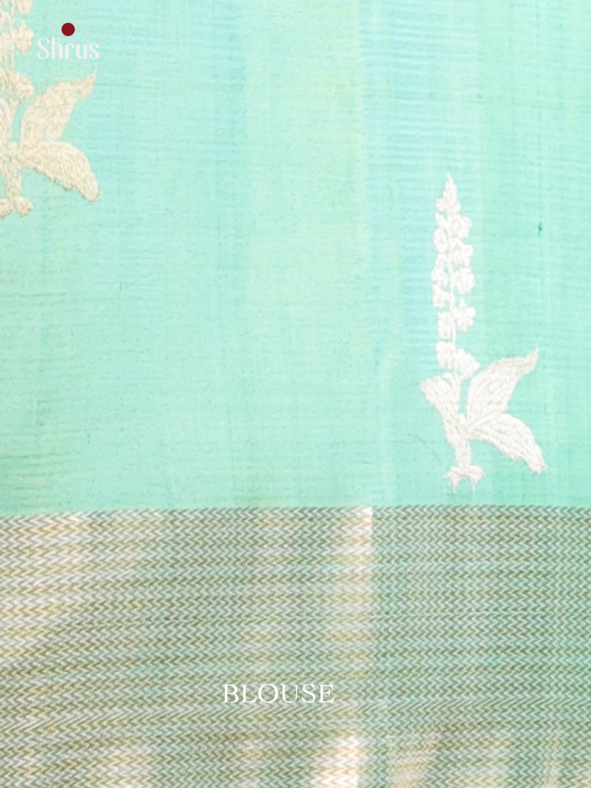 Luminous Lavender Pure Soft Silk Saree with Floral Zari Buttas & Pastel Green Brocade Pallu - Shop on Shrus.com