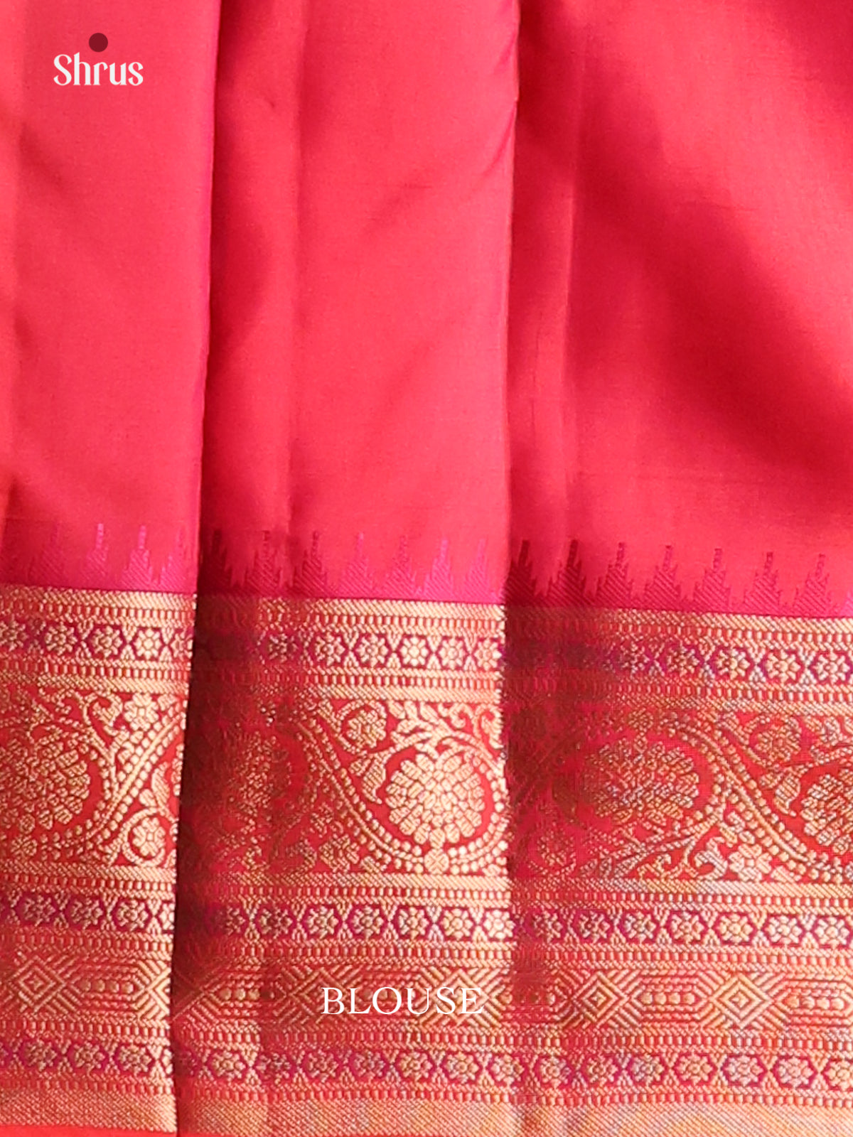 Radiant Yellow Kanchipuram Silk Saree with Red Paisley Zari Border & Pallu-2