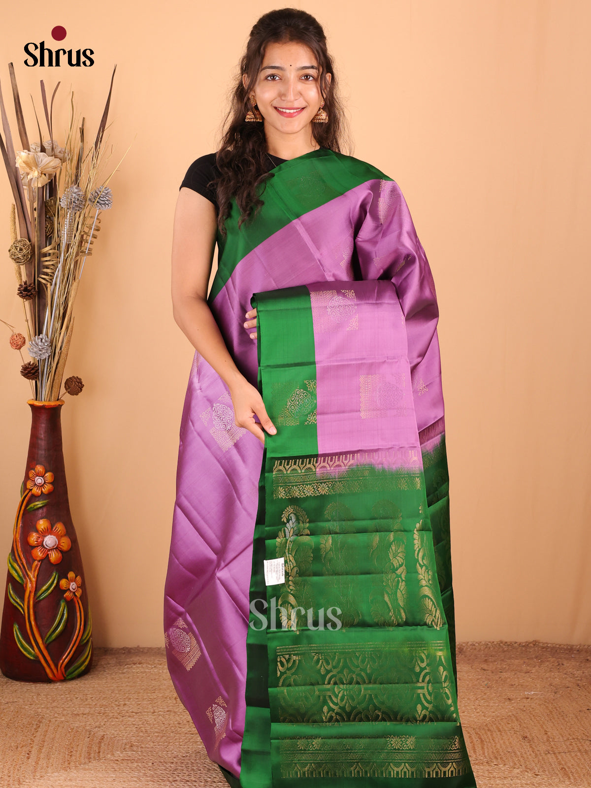 DDS15181 - Softsilk-halfpure Saree - Shop on Shrus.com