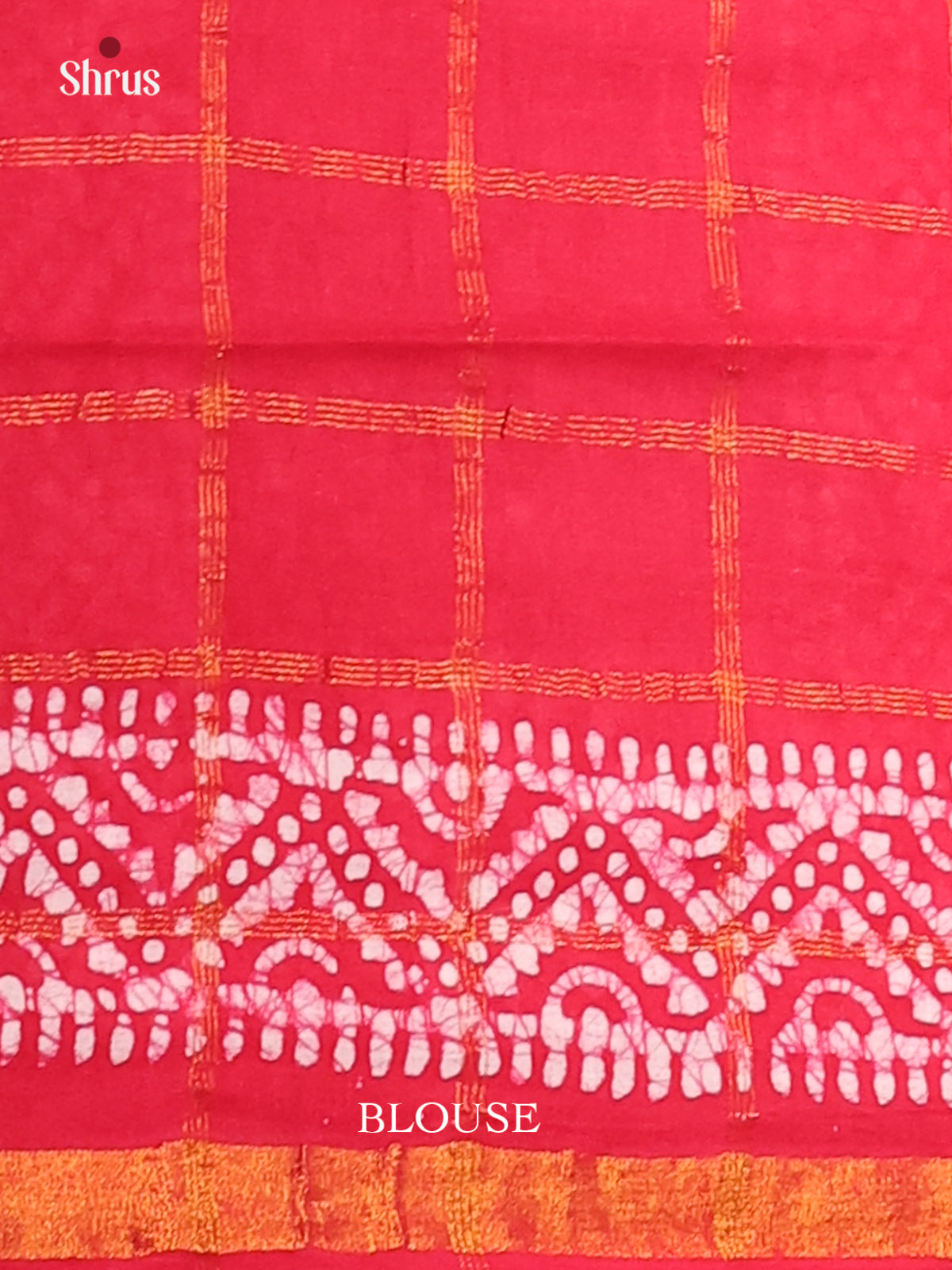 Green with Red - DDS15240 - Sungudi Cotton Saree - Shop on Shrus.com