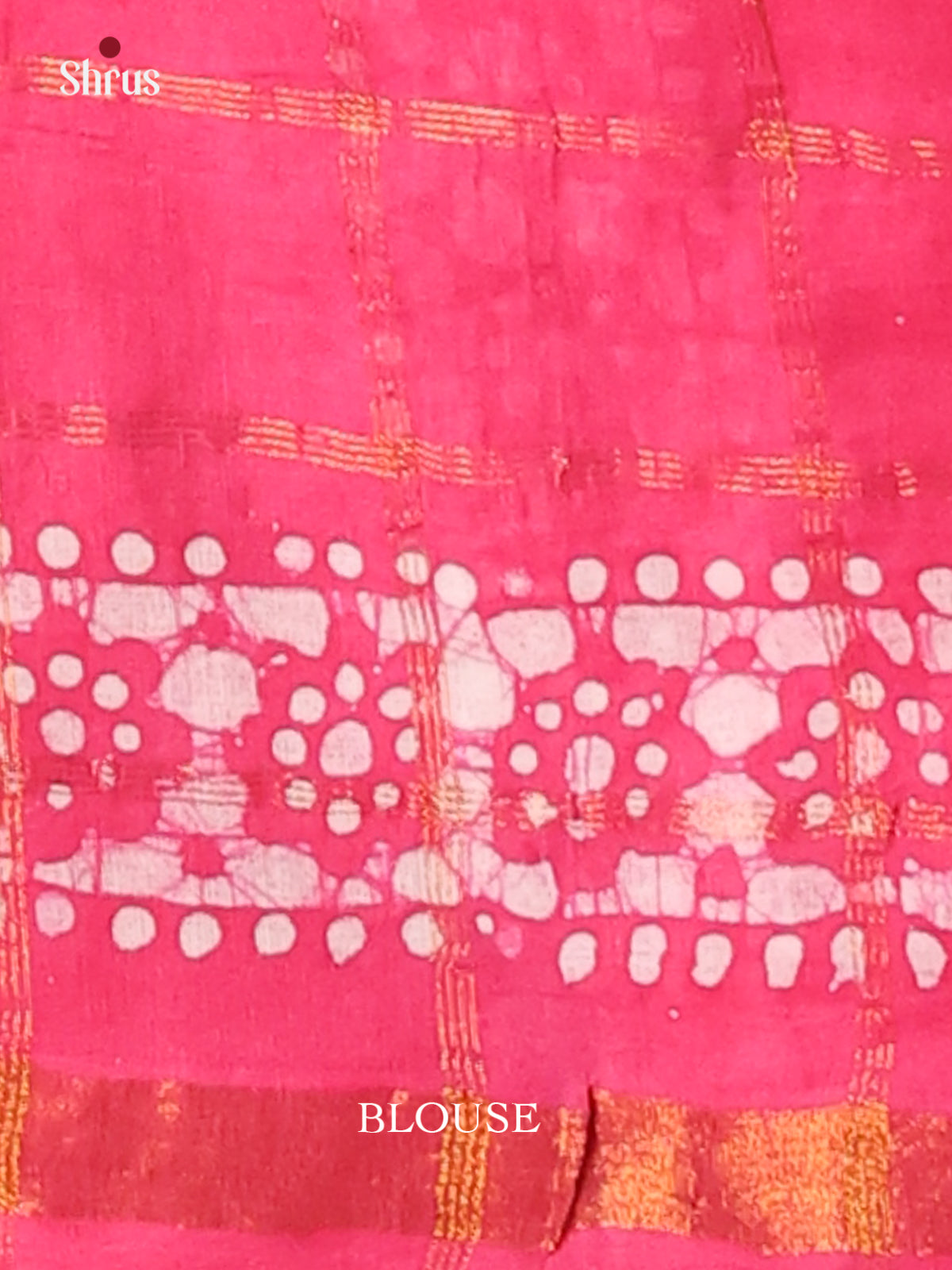 Brown with Pink - DDS15242 - Sungudi Cotton Saree - Shop on Shrus.com