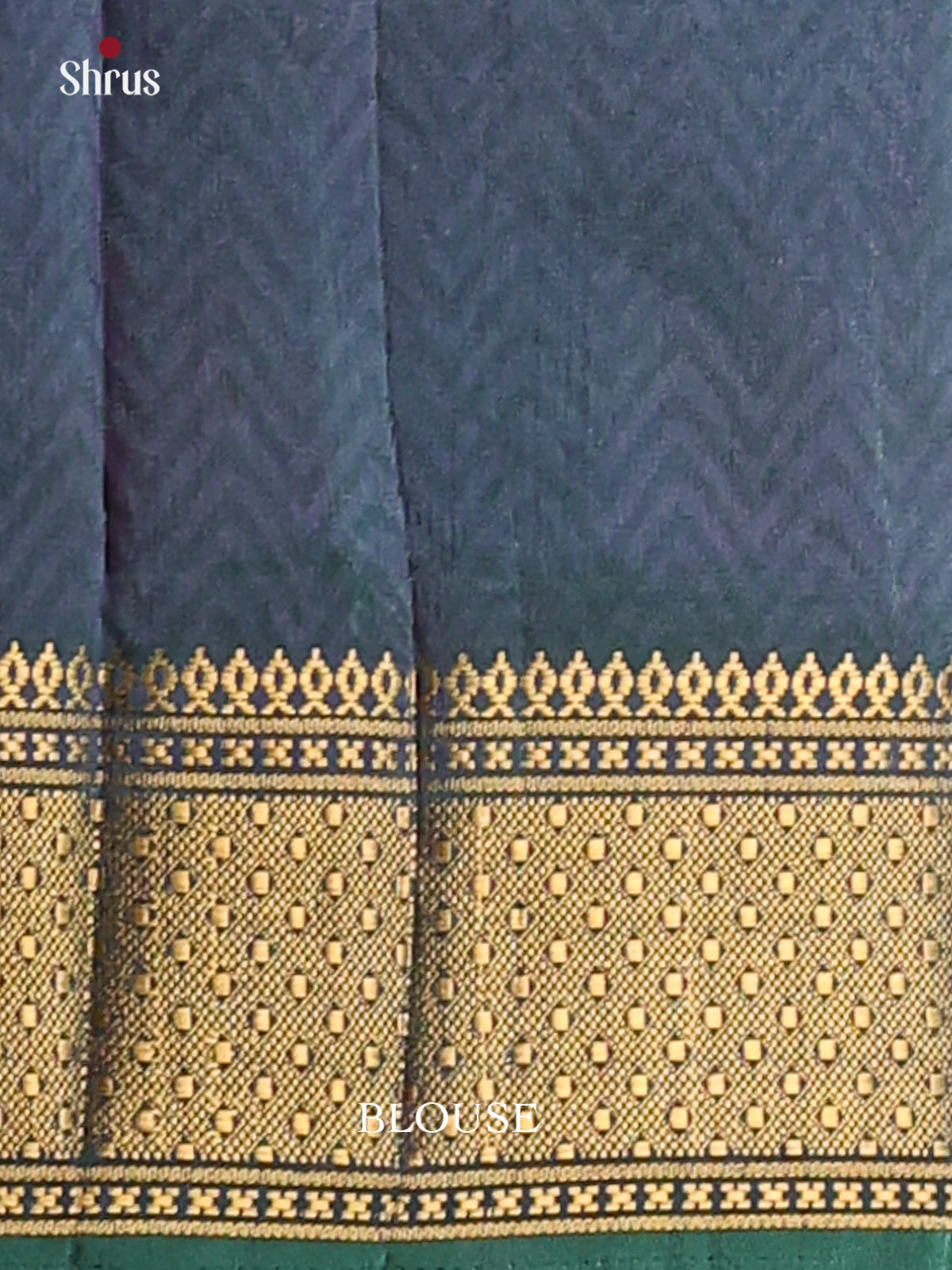 Green with Purple - DDS16017 - Semi Patola Saree - Shop on Shrus.com