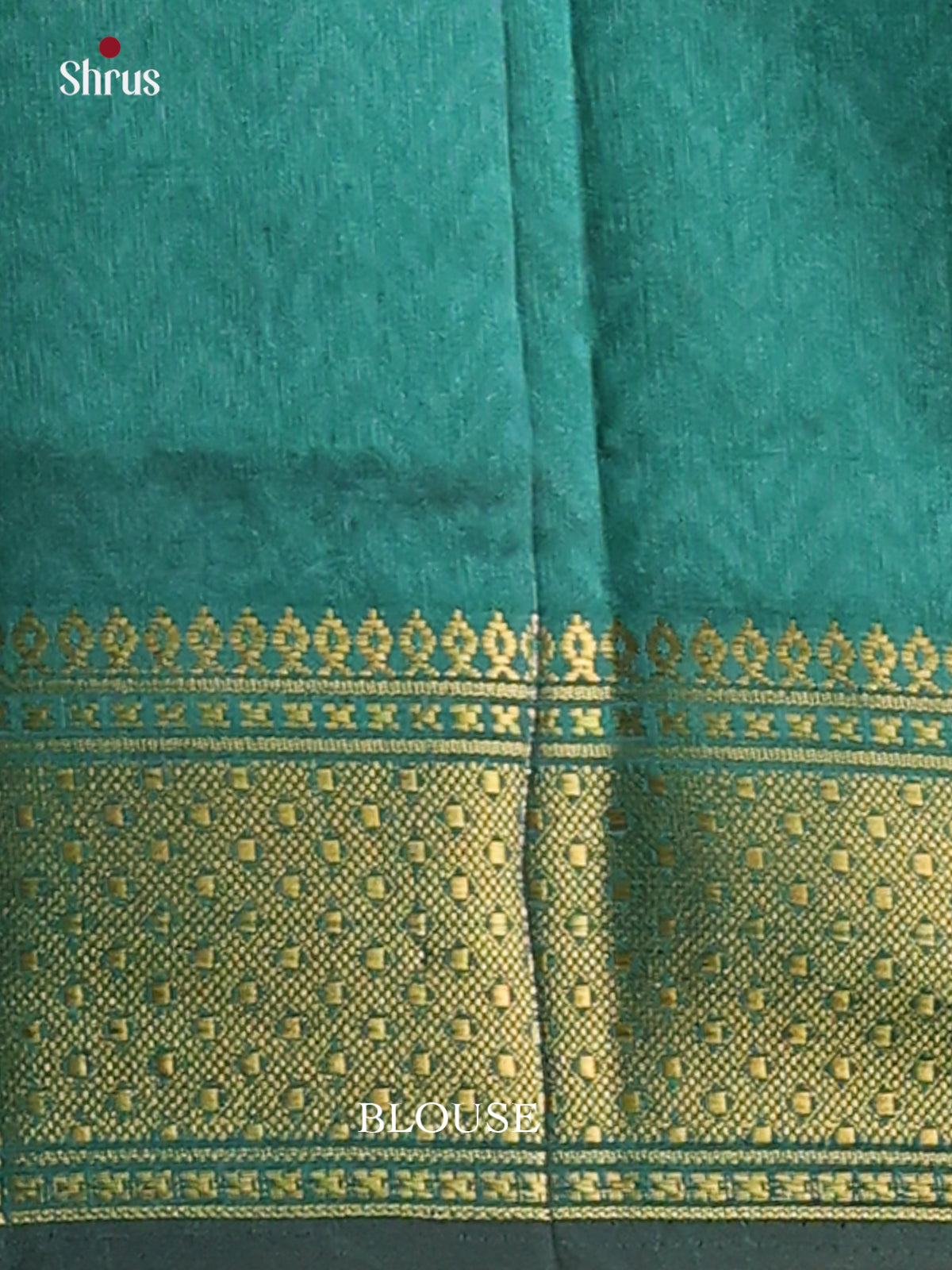 Blue with Green - DDS16021 - Semi Patola Saree - Shop on Shrus.com