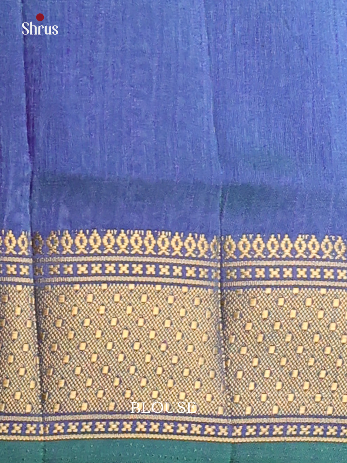 Green with Blue - DDS16033 - Semi Patola Saree - Shop on Shrus.com