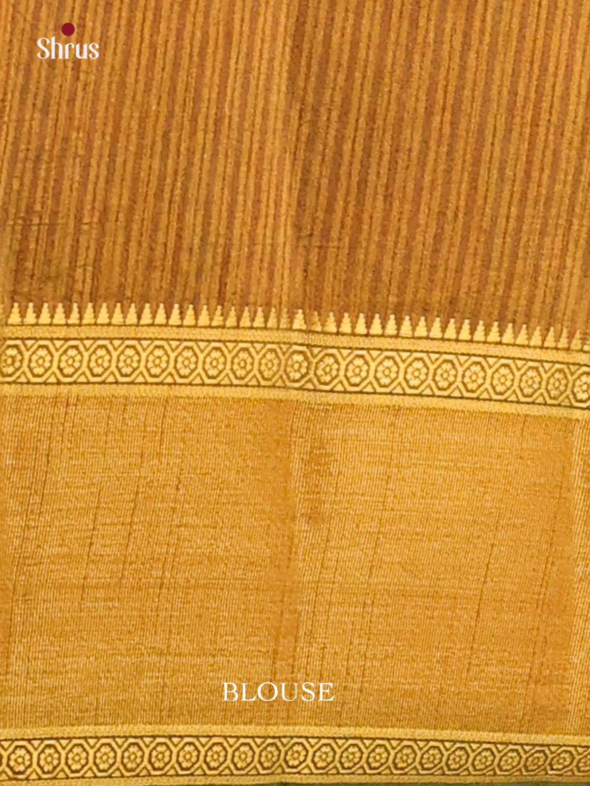 Green with Mustard - DDS16034 - Semi Patola Saree - Shop on Shrus.com