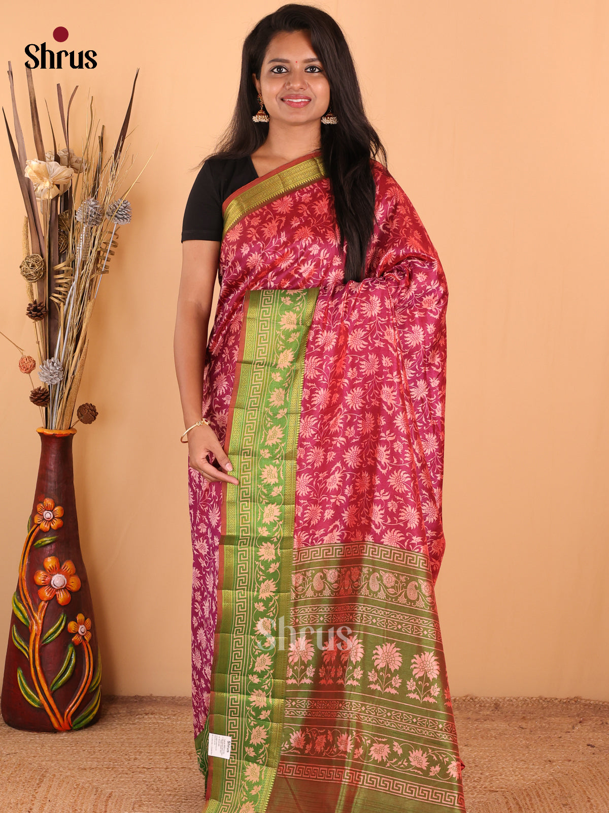 DDS16042 - Semi Patola Saree - Shop on Shrus.com