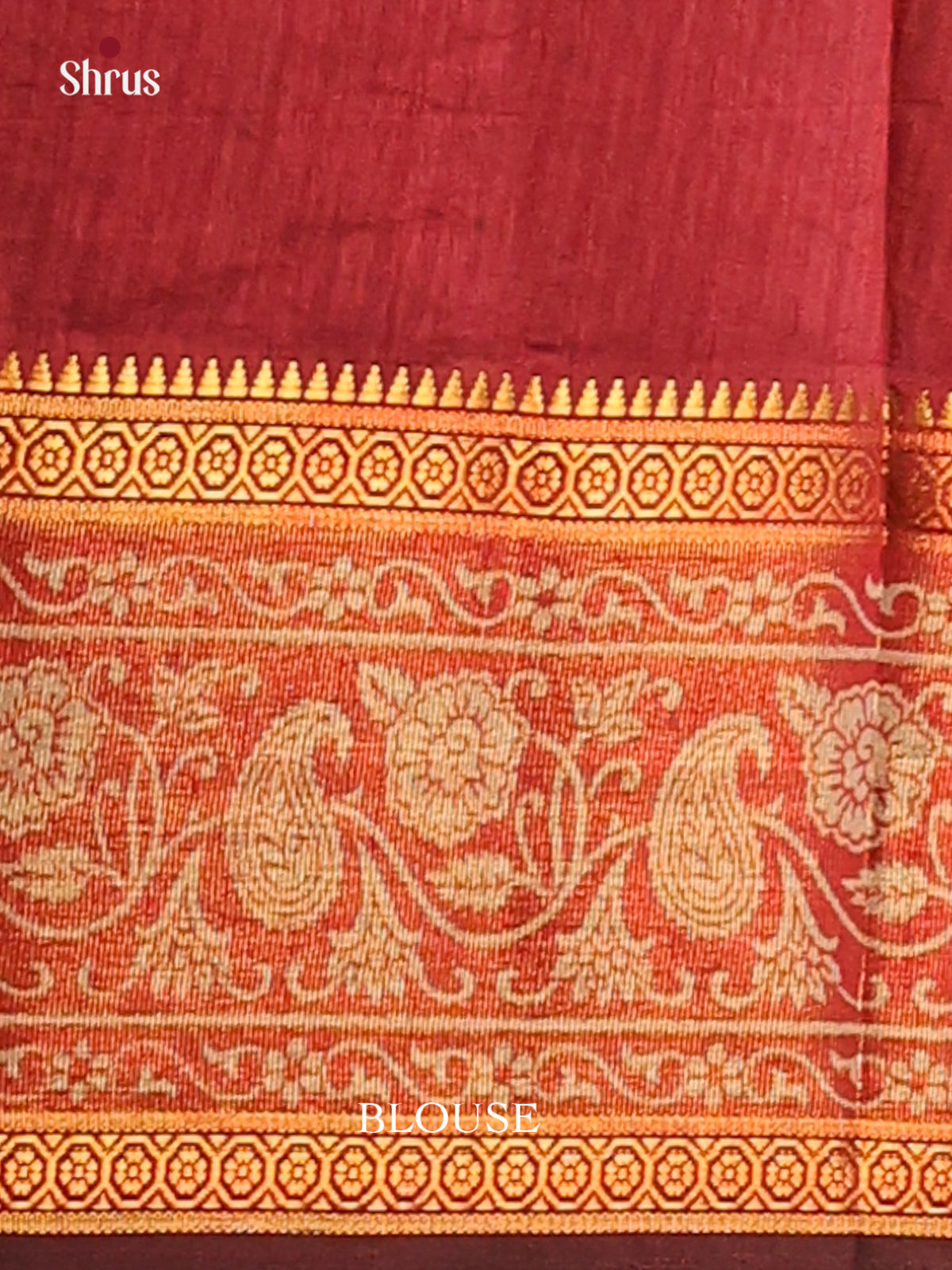 Black with Maroon - DDS16044 - Semi Patola Saree - Shop on Shrus.com