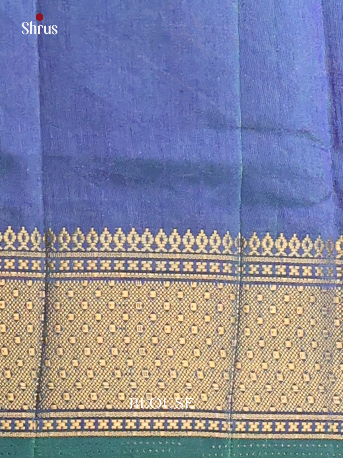 Green with Blue - DDS16073 - Semi Patola Saree - Shop on Shrus.com