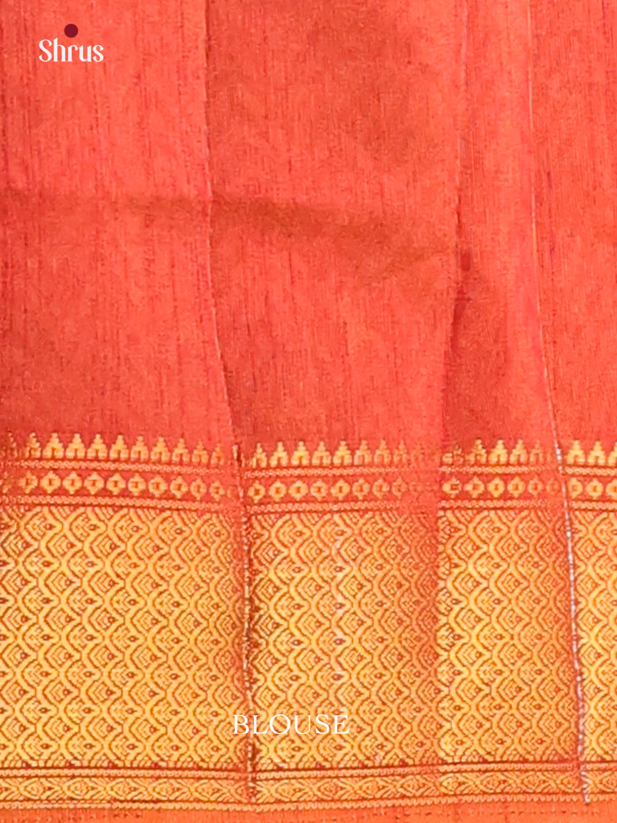 Brown with Orange - DDS16093 - Semi Patola Saree - Shop on Shrus.com