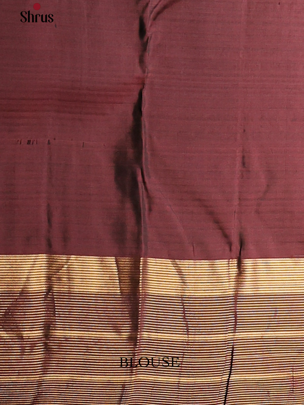 Pretty Grey & Arakku Maroon Kanchipuram silk Saree with zari buttas - Shop on Shrus.com