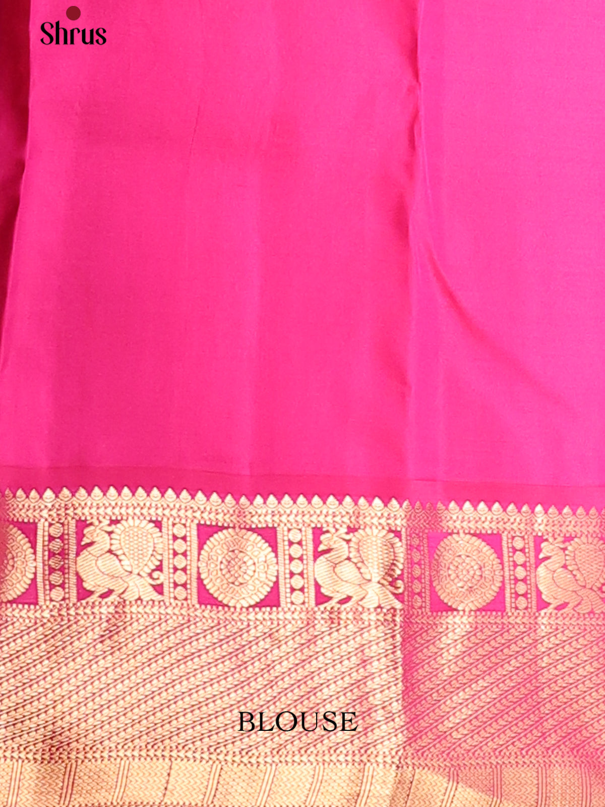 Glimmering Violet Kanchipuram silk Saree with zari buttas , brocade pallu - Shop on Shrus.com