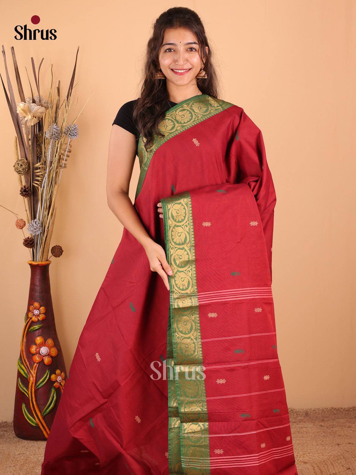 DDS18112 - Chettinad Mix Cotton Saree - Shop on Shrus.com