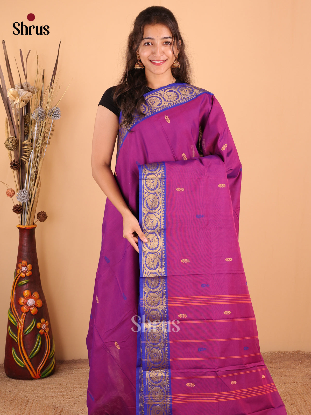 DDS18118 - Chettinad Mix Cotton Saree - Shop on Shrus.com