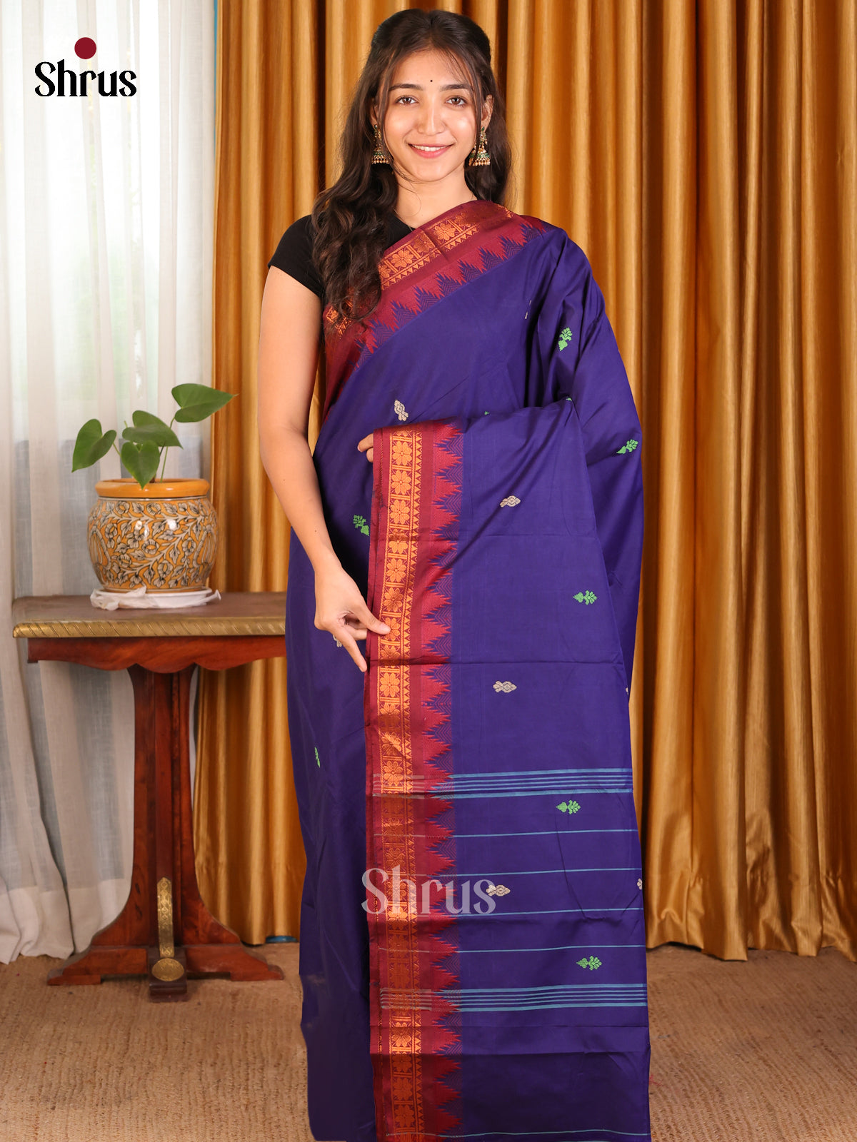 DDS18135 - Chettinad Cotton Saree - Shop on Shrus.com