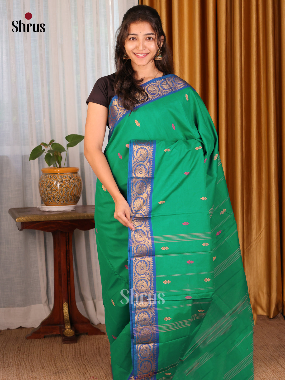 DDS18162 - Chettinad Mix Cotton Saree - Shop on Shrus.com