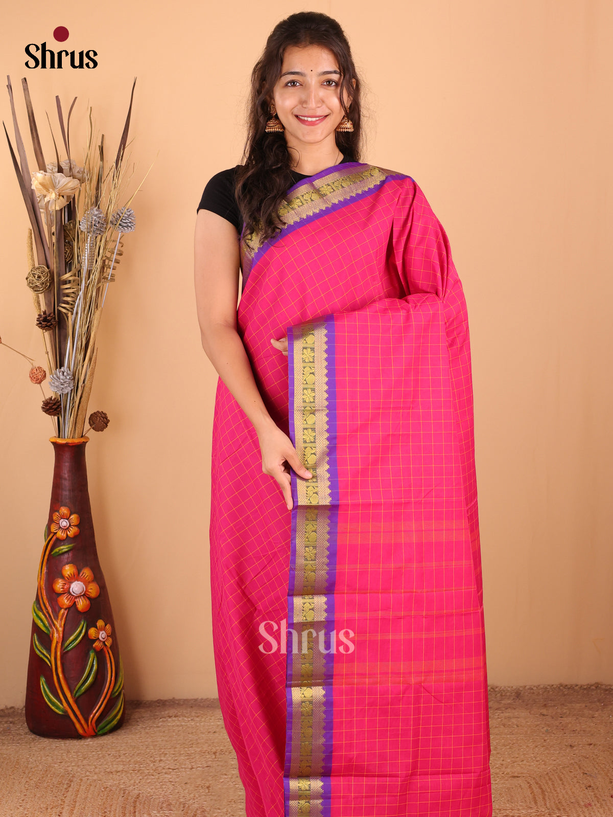 DDS18170 - Chettinad Mix Cotton Saree - Shop on Shrus.com