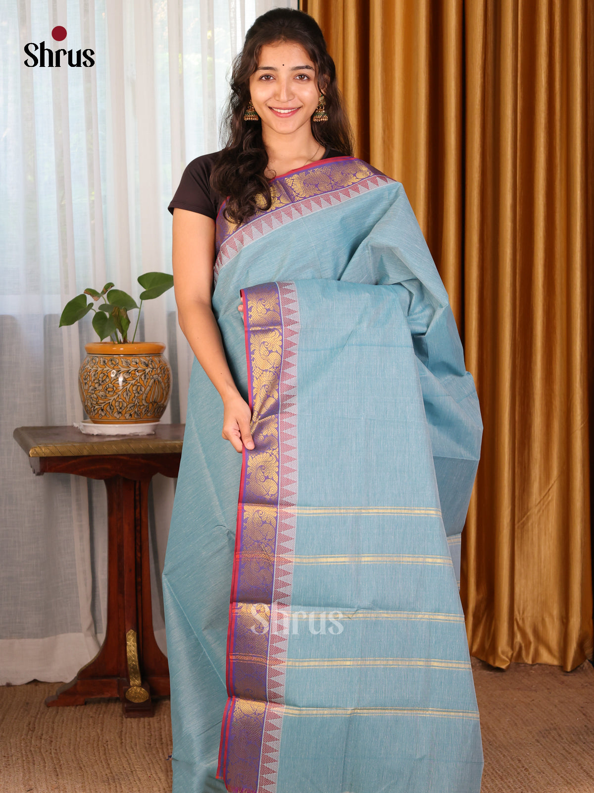 DDS18199 - South Cotton Saree - Shop on Shrus.com
