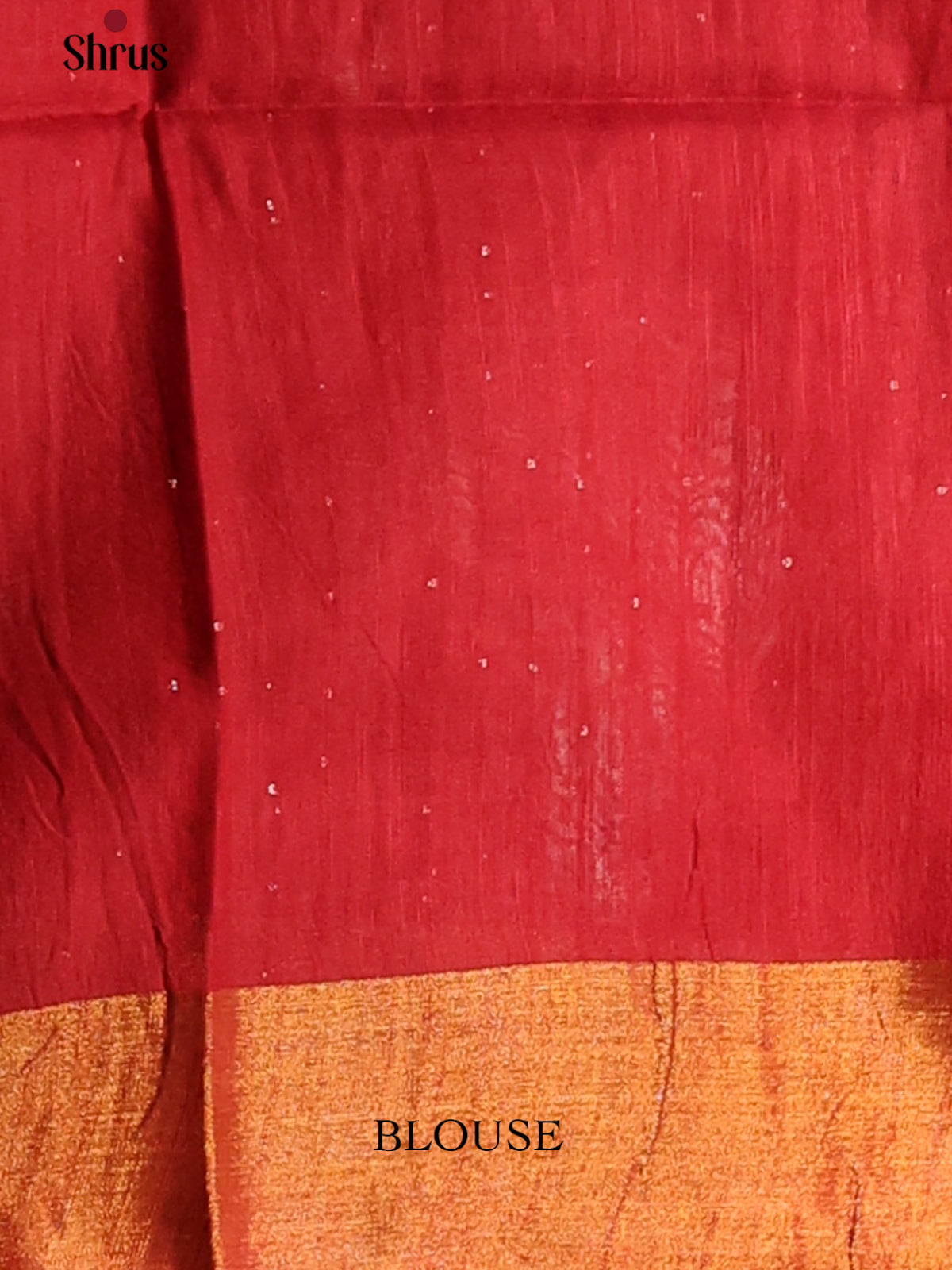 Red - Printed Tussar Saree - Shop on Shrus.com