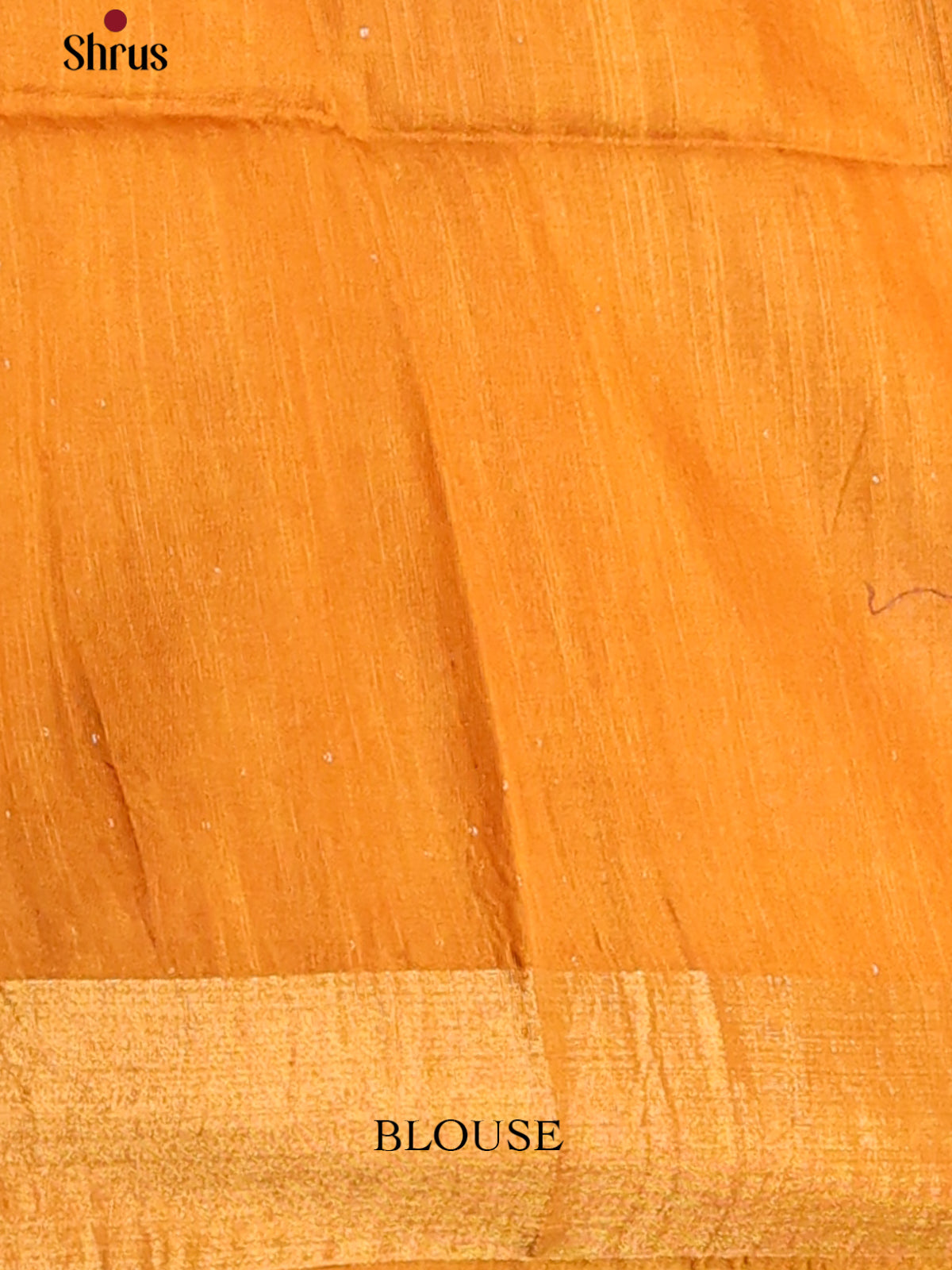 Mustard - Printed Tussar Saree - Shop on Shrus.com