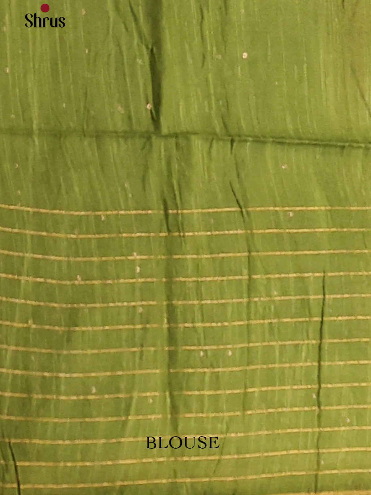 Cream with Green - Printed Tussar Saree - Shop on Shrus.com