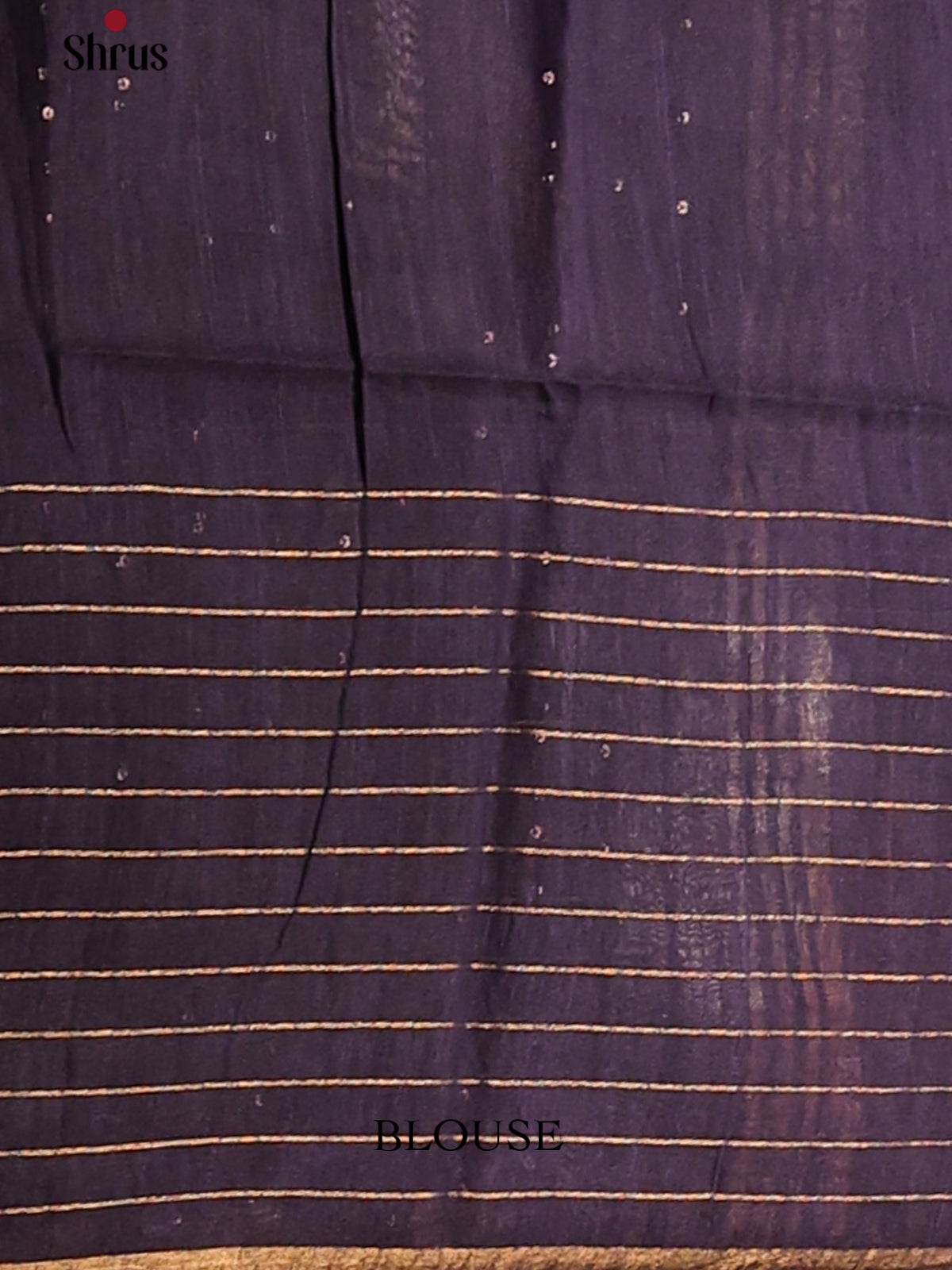 Cream with Blue- Printed Tussar Saree - Shop on Shrus.com