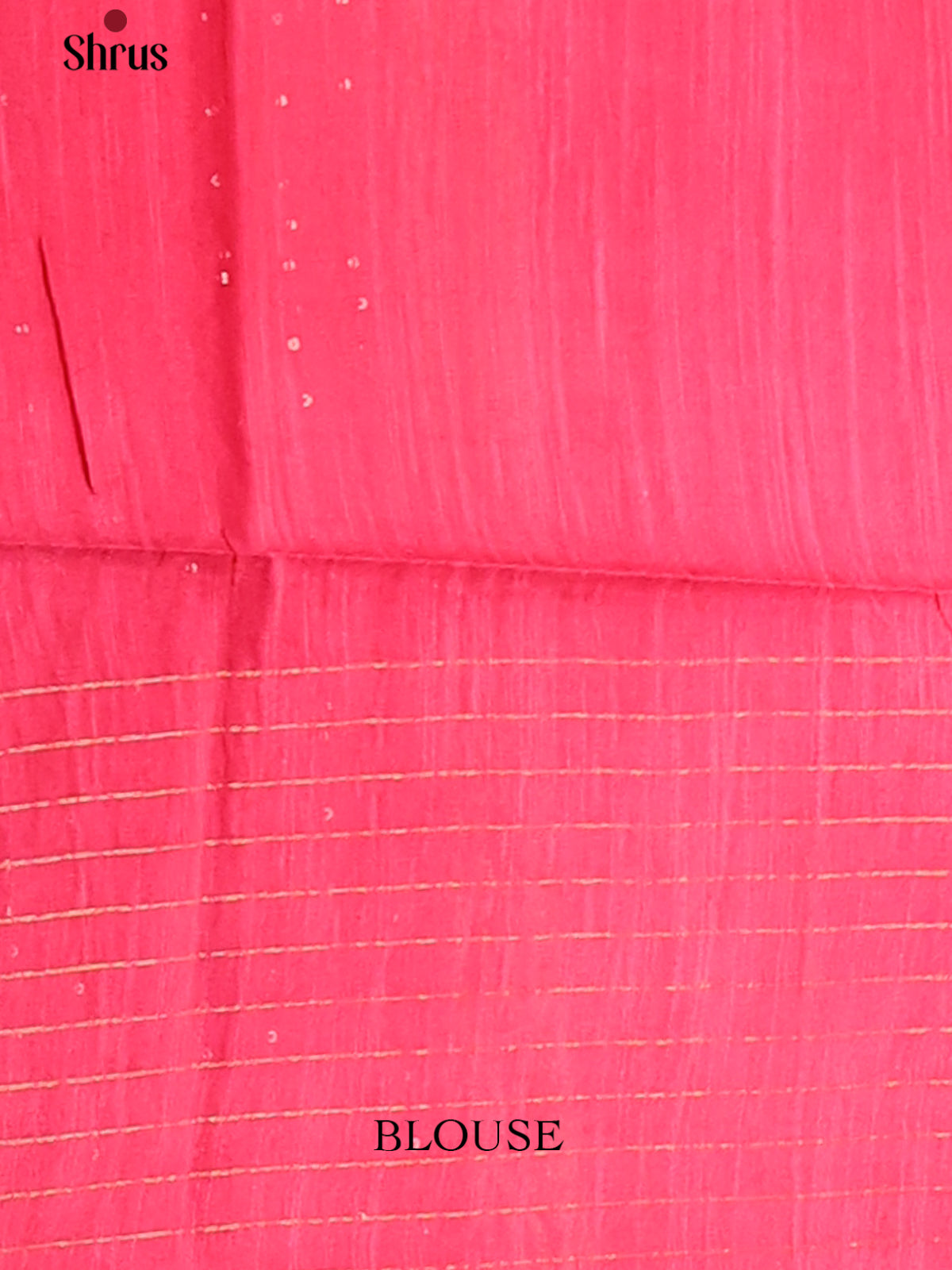Cream with Pink - Printed Tussar Saree - Shop on Shrus.com