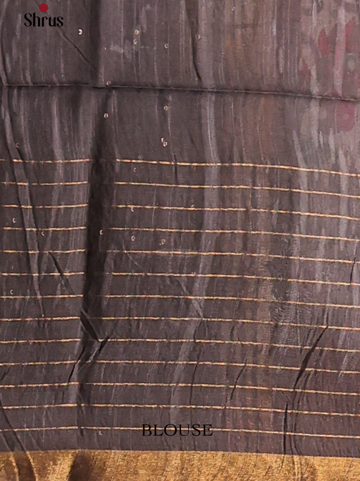 Cream with Grey - Printed Tussar Saree - Shop on Shrus.com