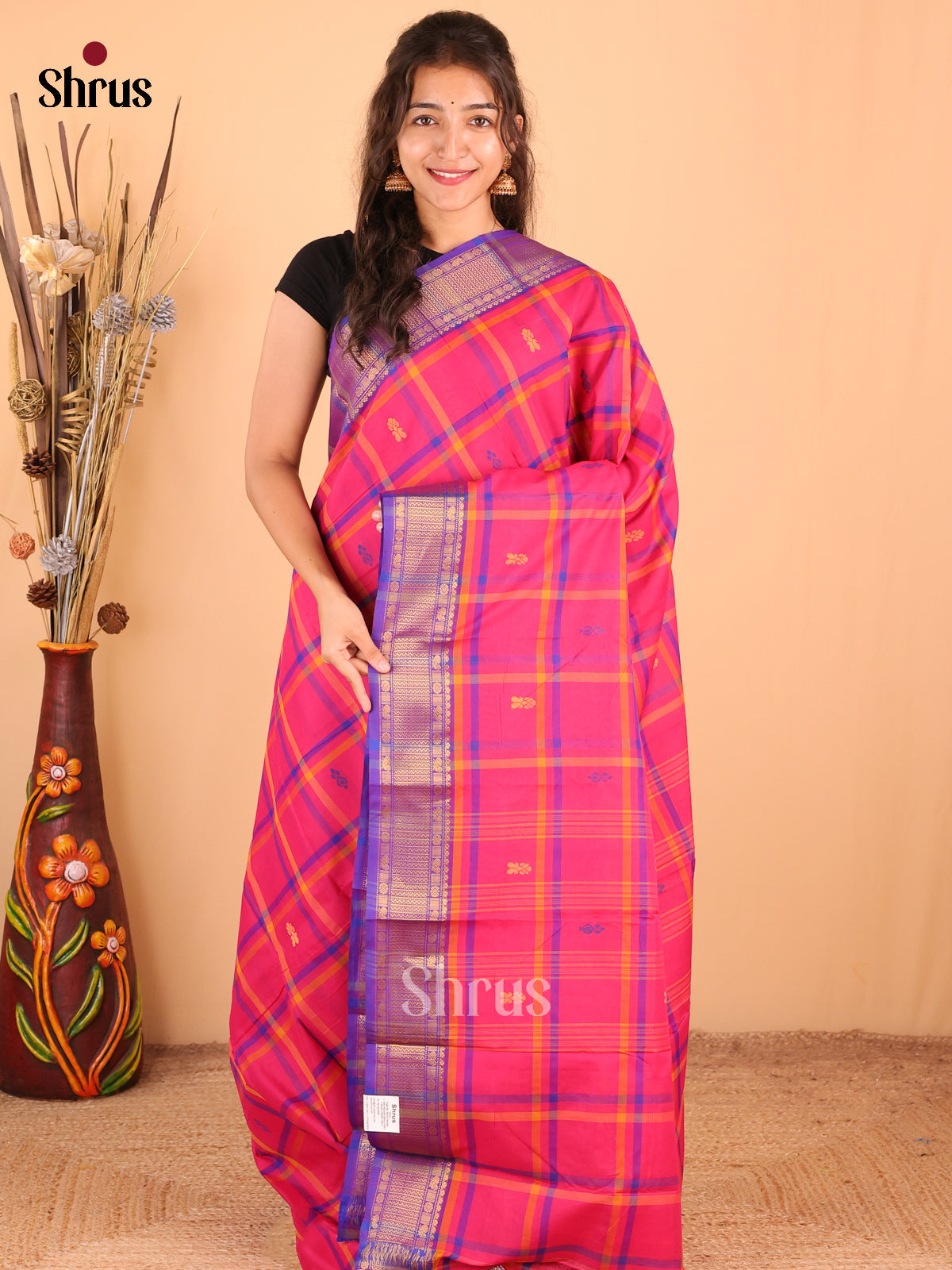DDS18304 - Chettinad Mix Cotton Saree - Shop on Shrus.com