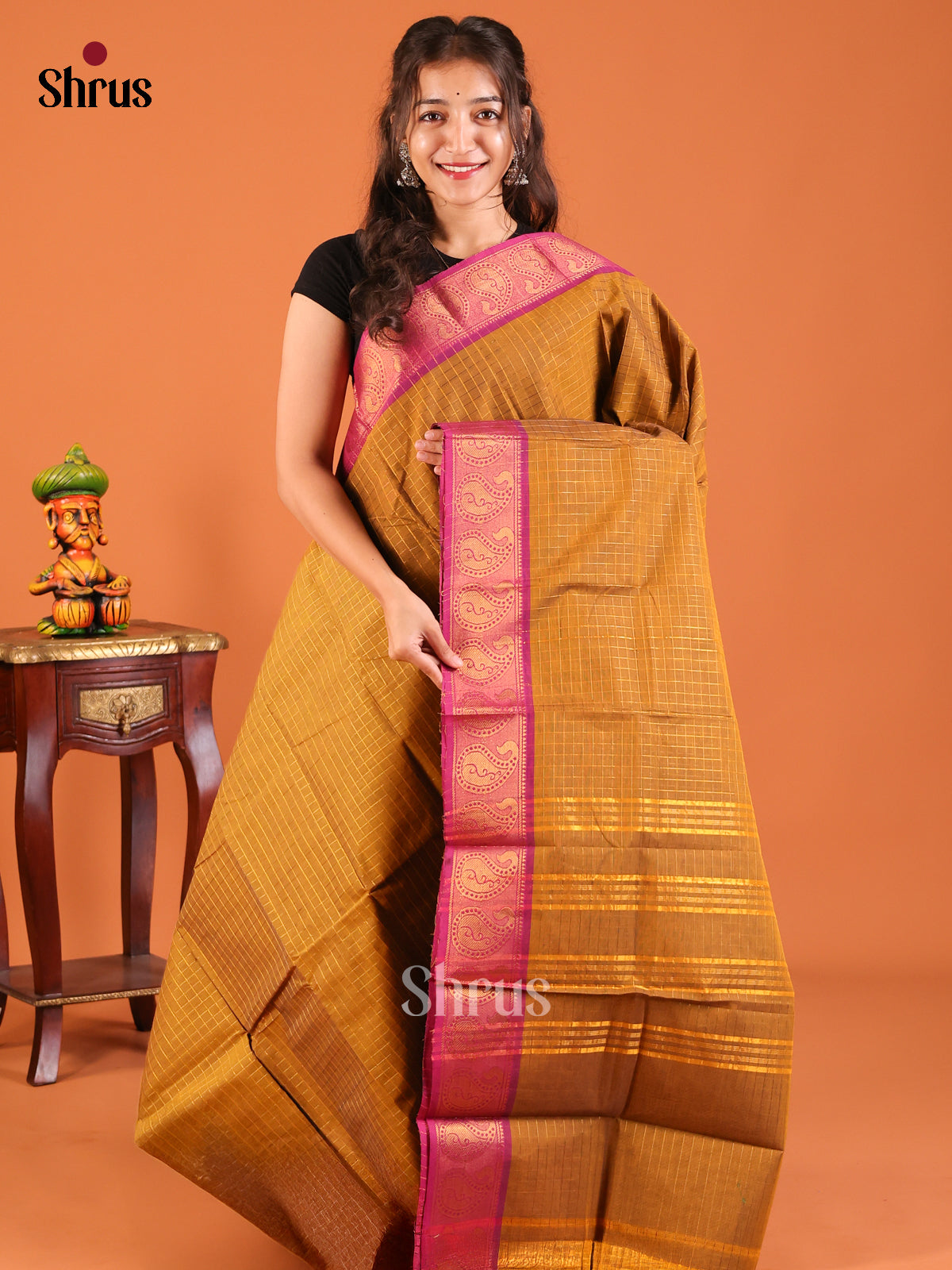 DDS21332 - Chettinad Mix Cotton Saree - Shop on Shrus.com