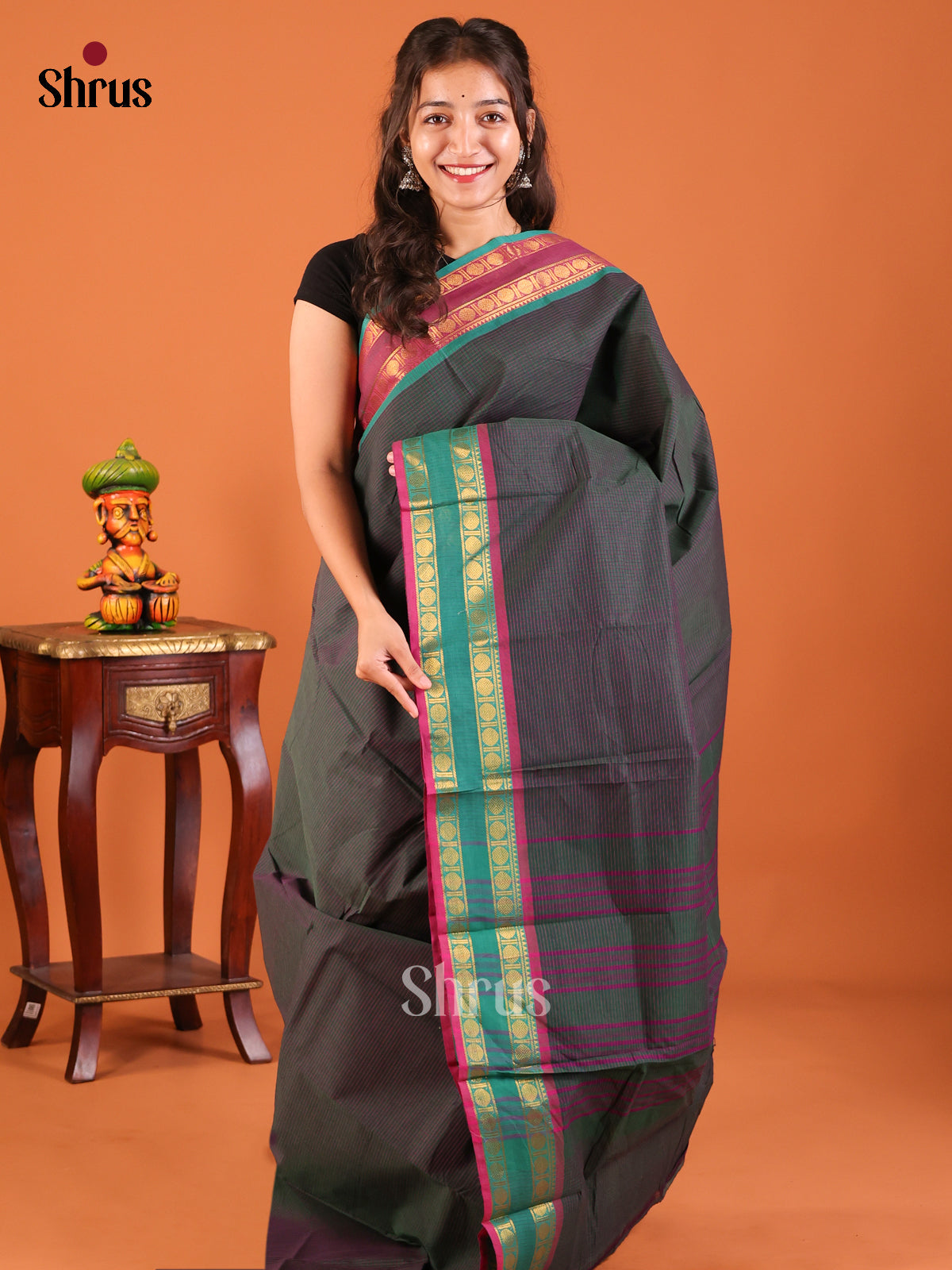 DDS21411 - Chettinad Mix Cotton Saree - Shop on Shrus.com