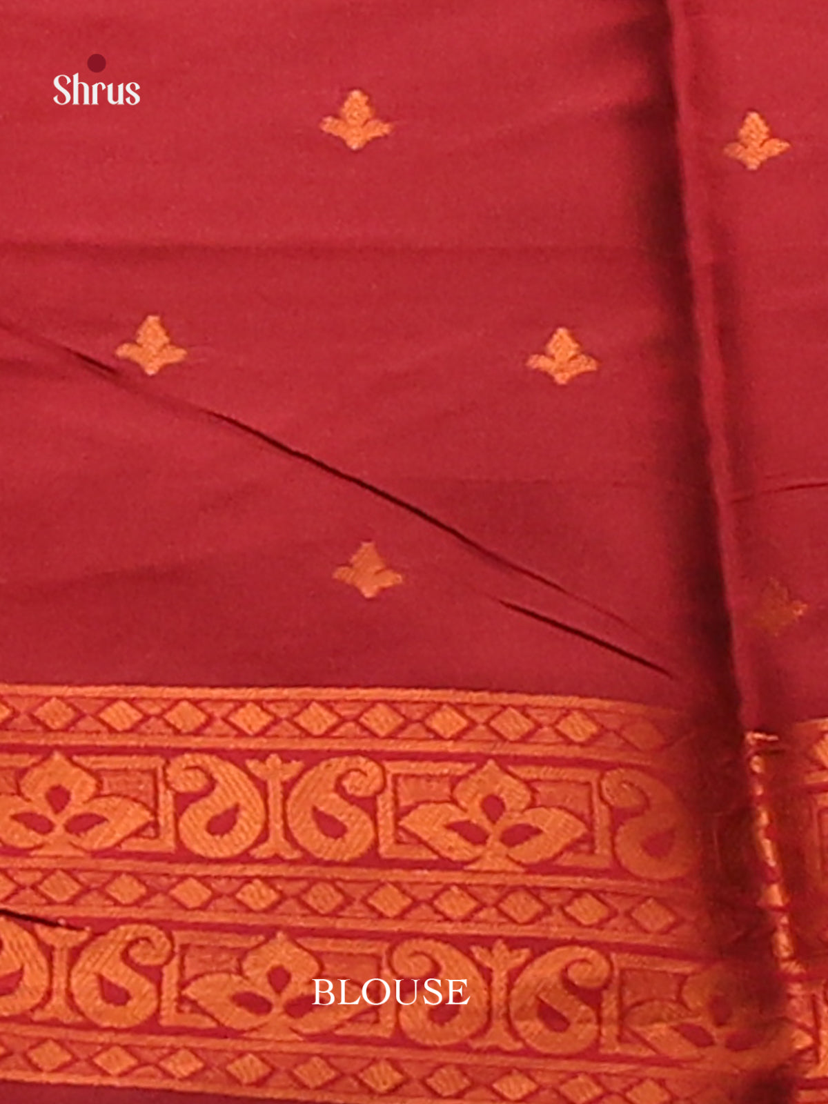 Lavender with Maroon - Semisoft silk Saree - Shop on Shrus.com
