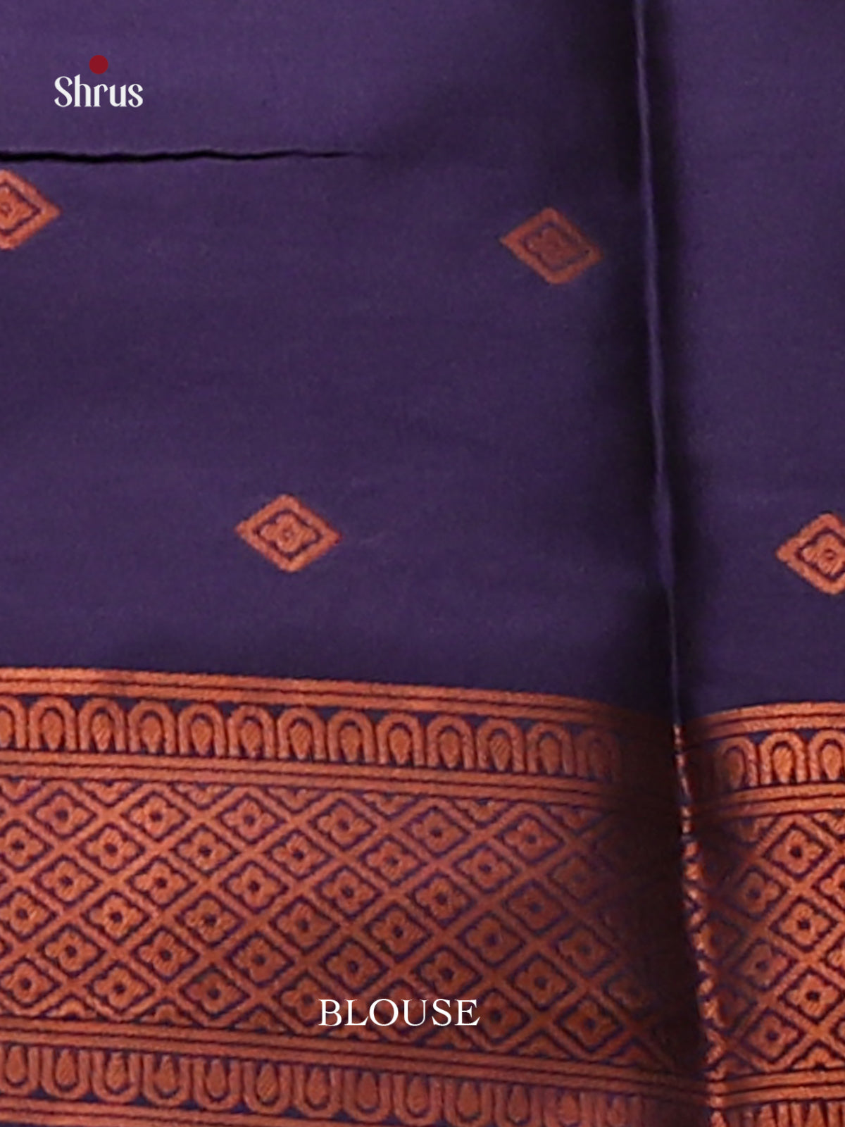 Pastel Blue with Blue - Semisoft silk Saree - Shop on Shrus.com