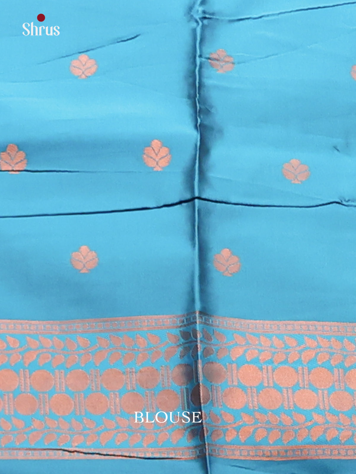 Lite Blue with Blue - Semisoft silk Saree - Shop on Shrus.com