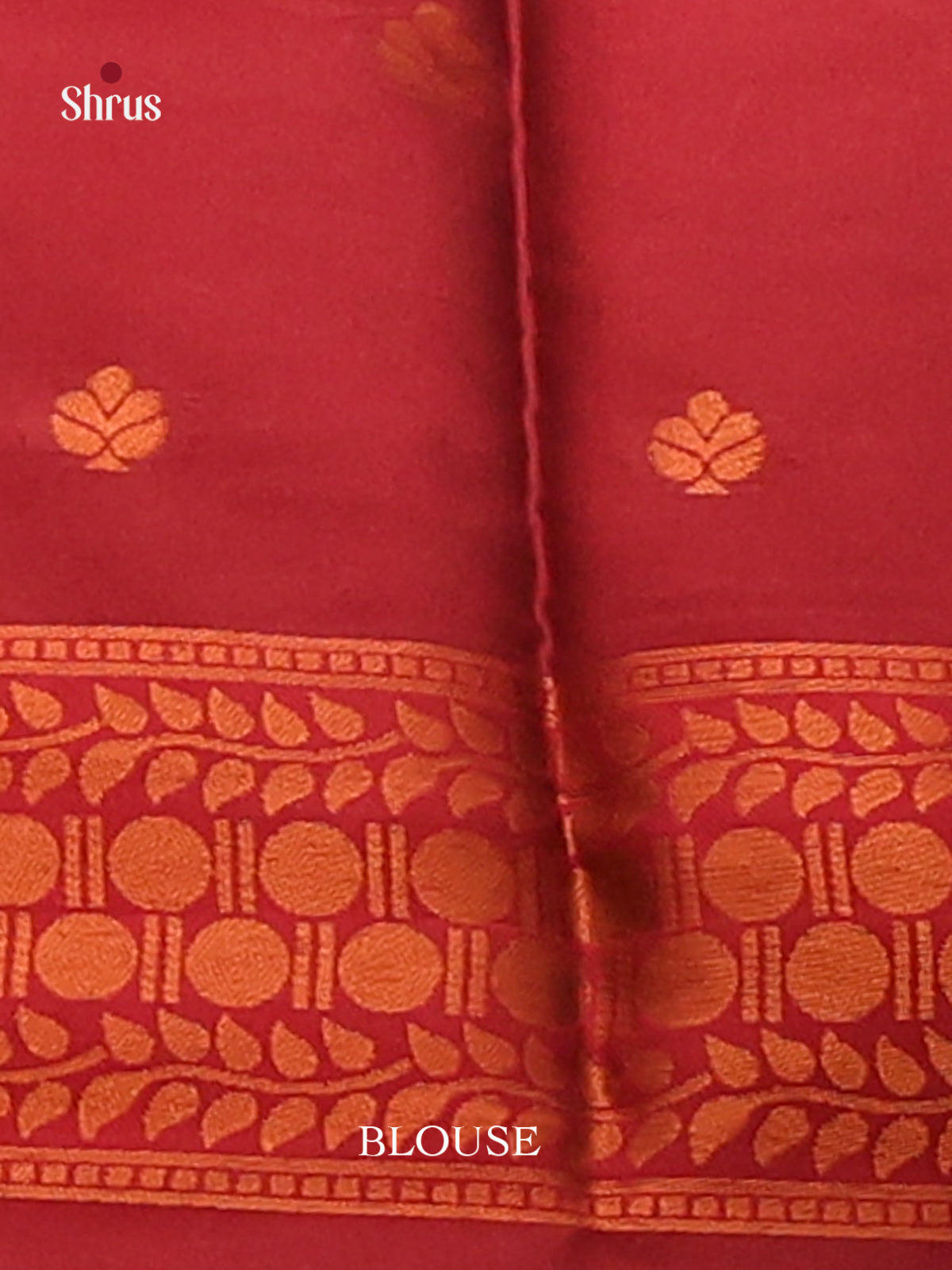 Dull Gold with Maroon - Semisoft silk Saree - Shop on Shrus.com