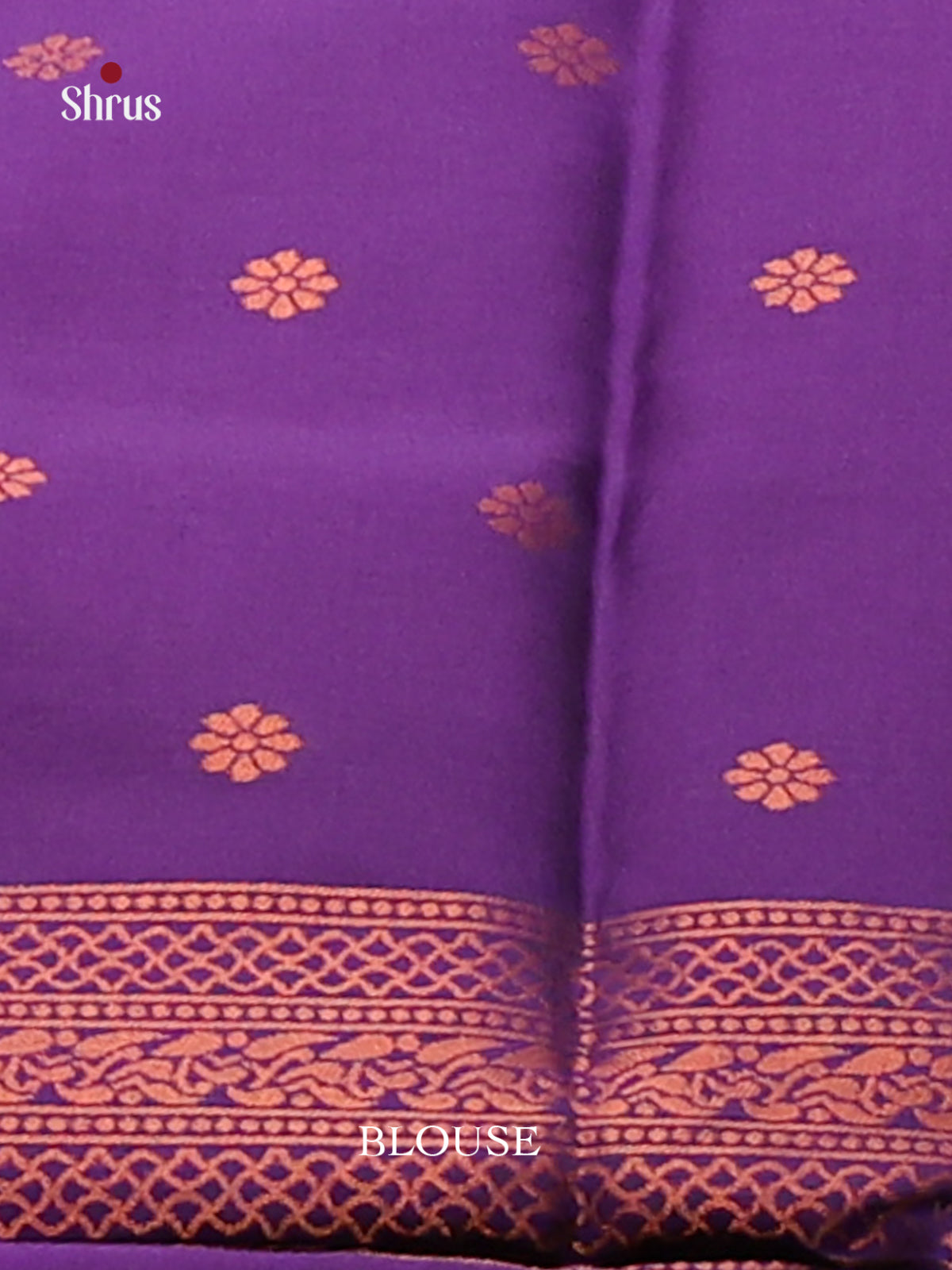 Lavender with Violet - Semisoft silk Saree - Shop on Shrus.com