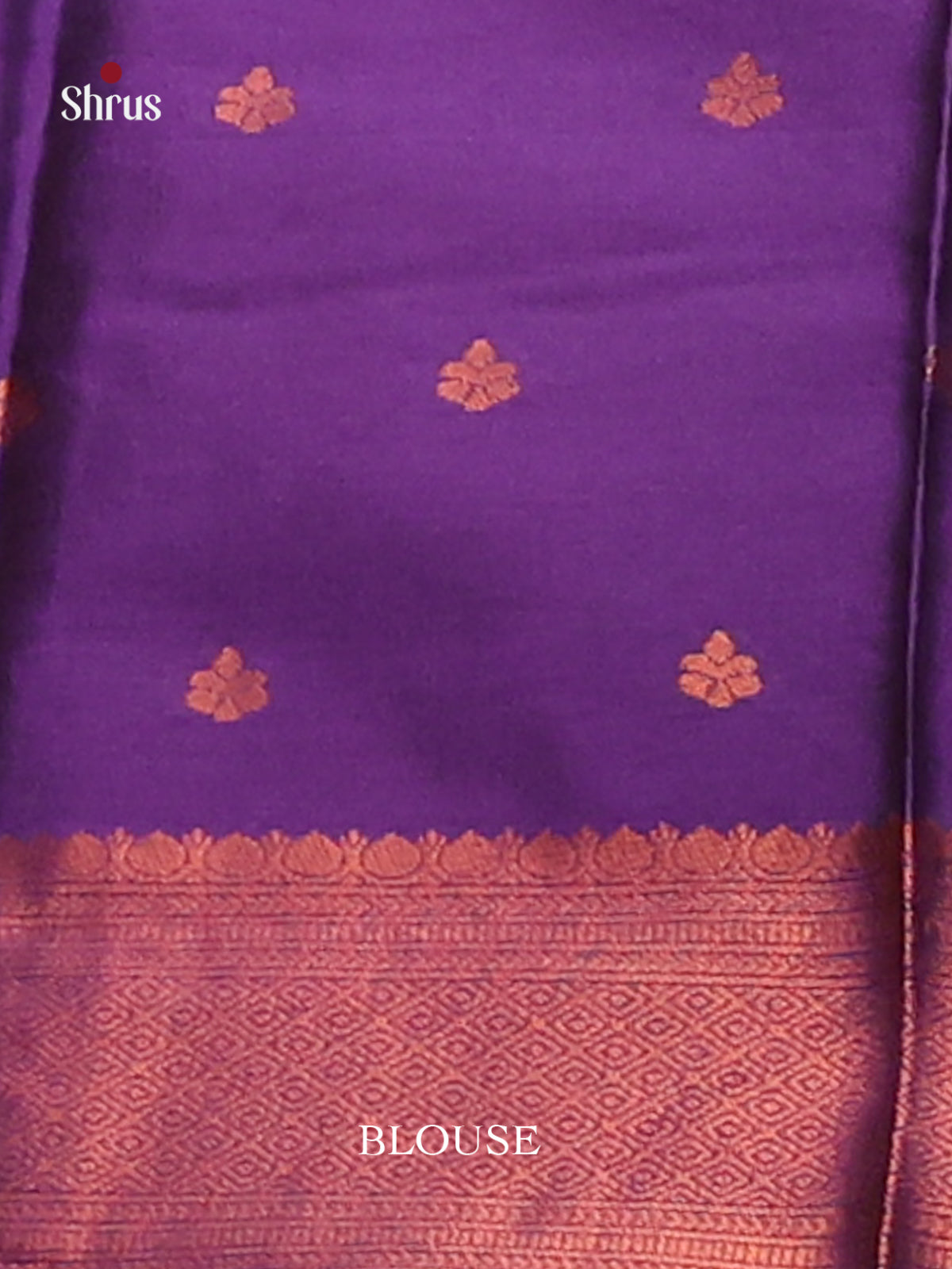 Lavender with Violet - Semisoft silk Saree - Shop on Shrus.com