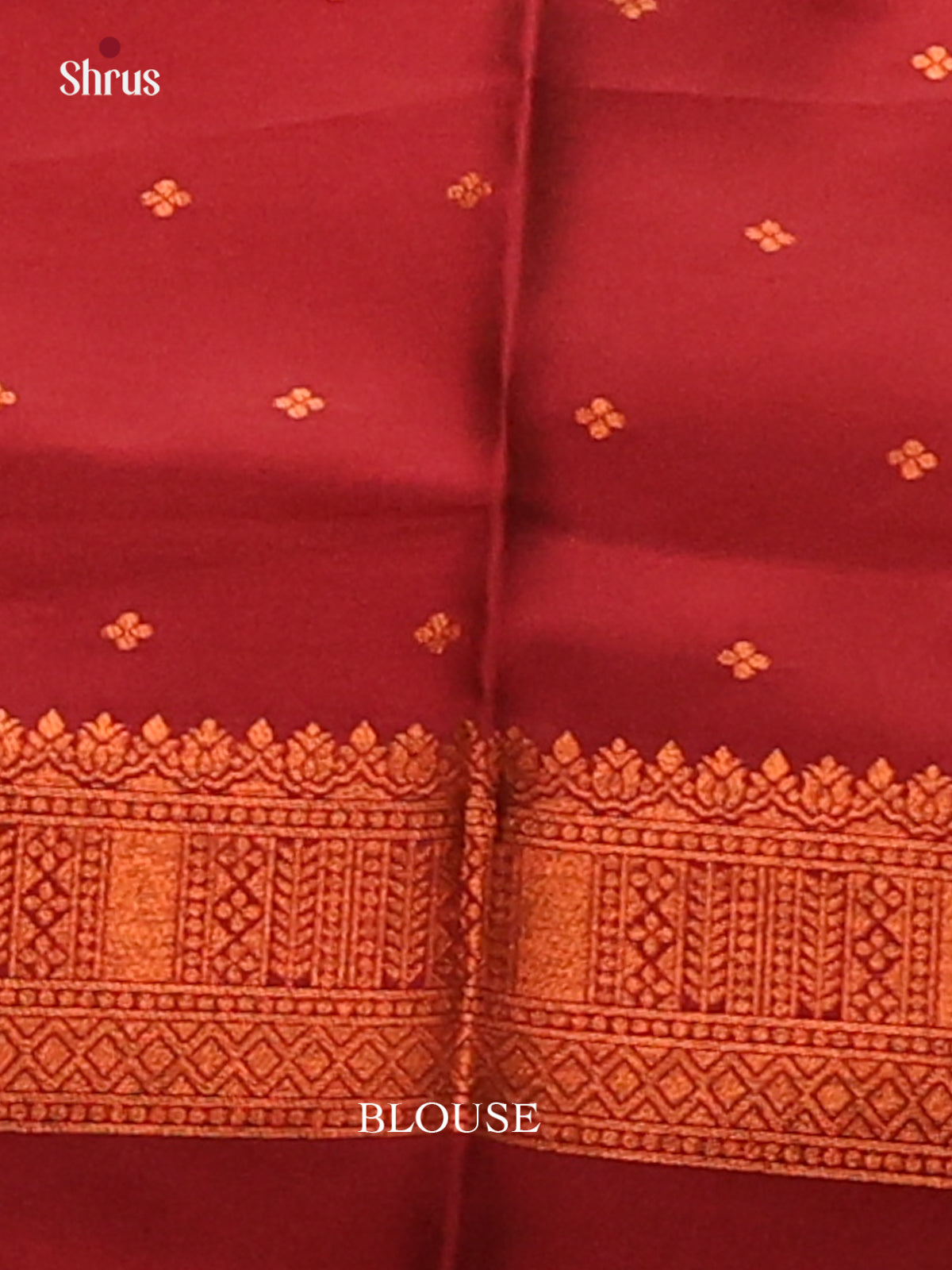 Navy Blue with Maroon - Semisoft silk Saree - Shop on Shrus.com