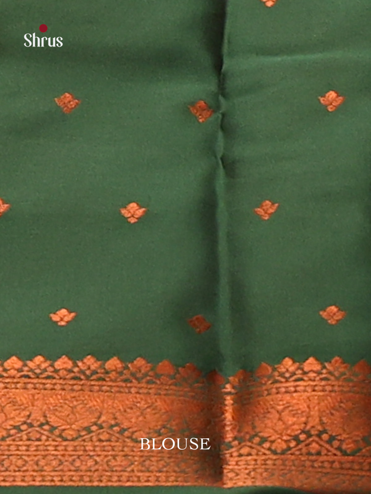 Mustardy Green with Green - Semisoft silk Saree - Shop on Shrus.com