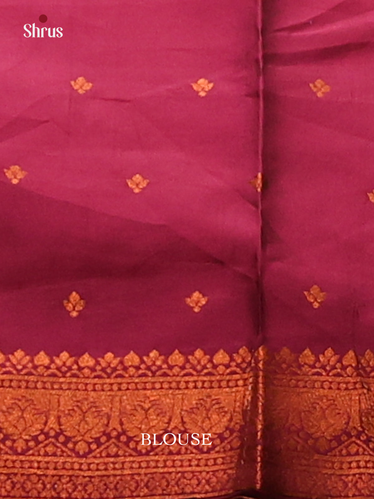 Blue with Maroon - Semisoft silk Saree - Shop on Shrus.com
