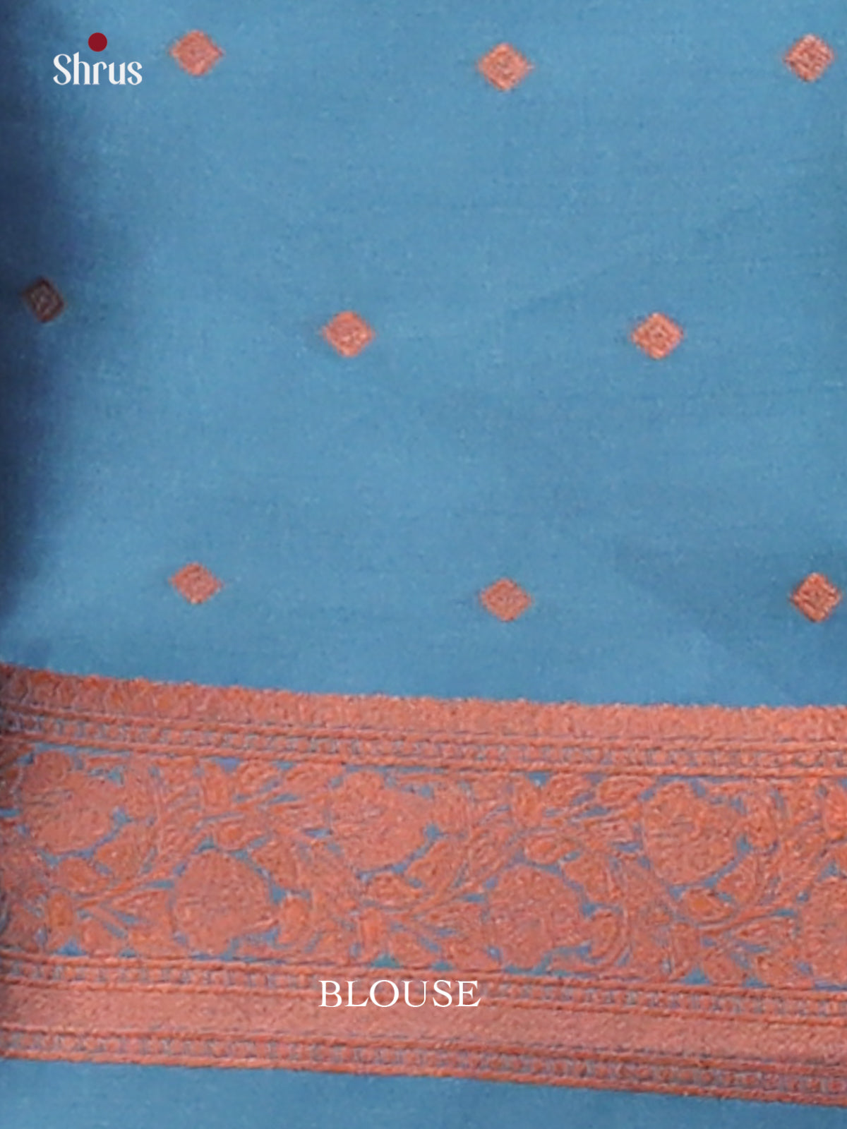 Wine with Blue - Semisoft silk Saree - Shop on Shrus.com