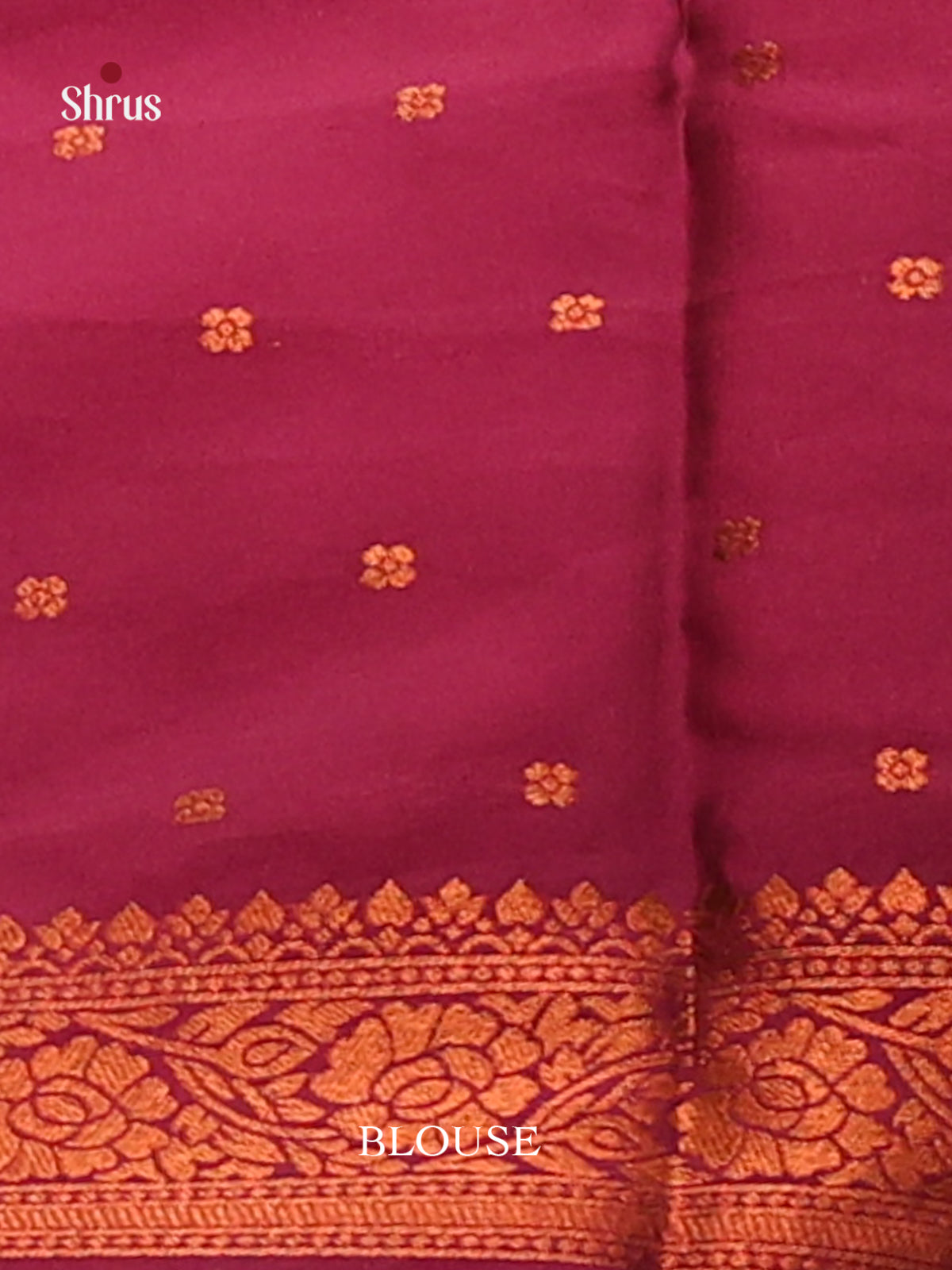 Blue with Maroon - Semisoft silk Saree - Shop on Shrus.com