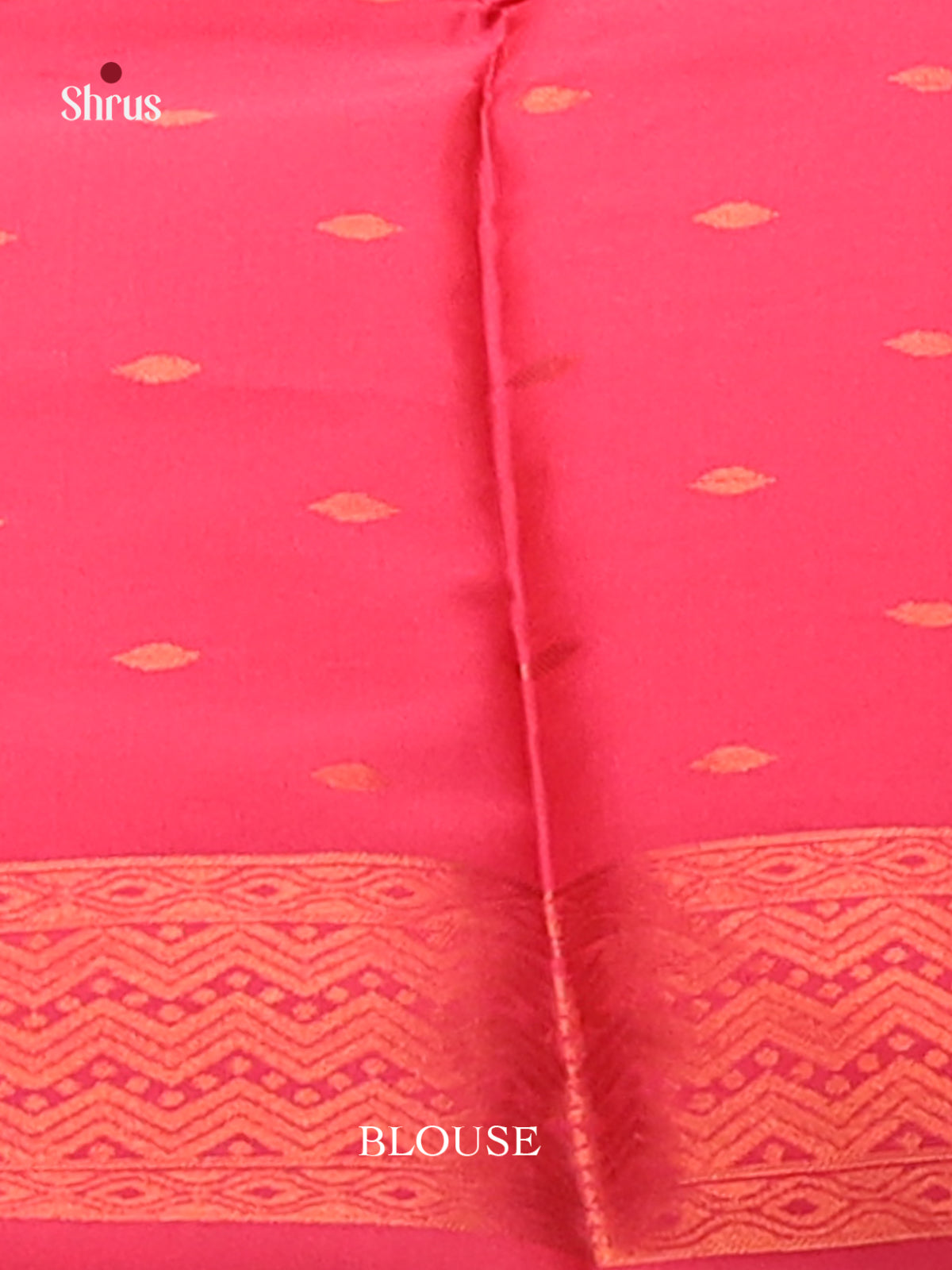 Mustardy Green with Maroon - Semisoft silk Saree - Shop on Shrus.com