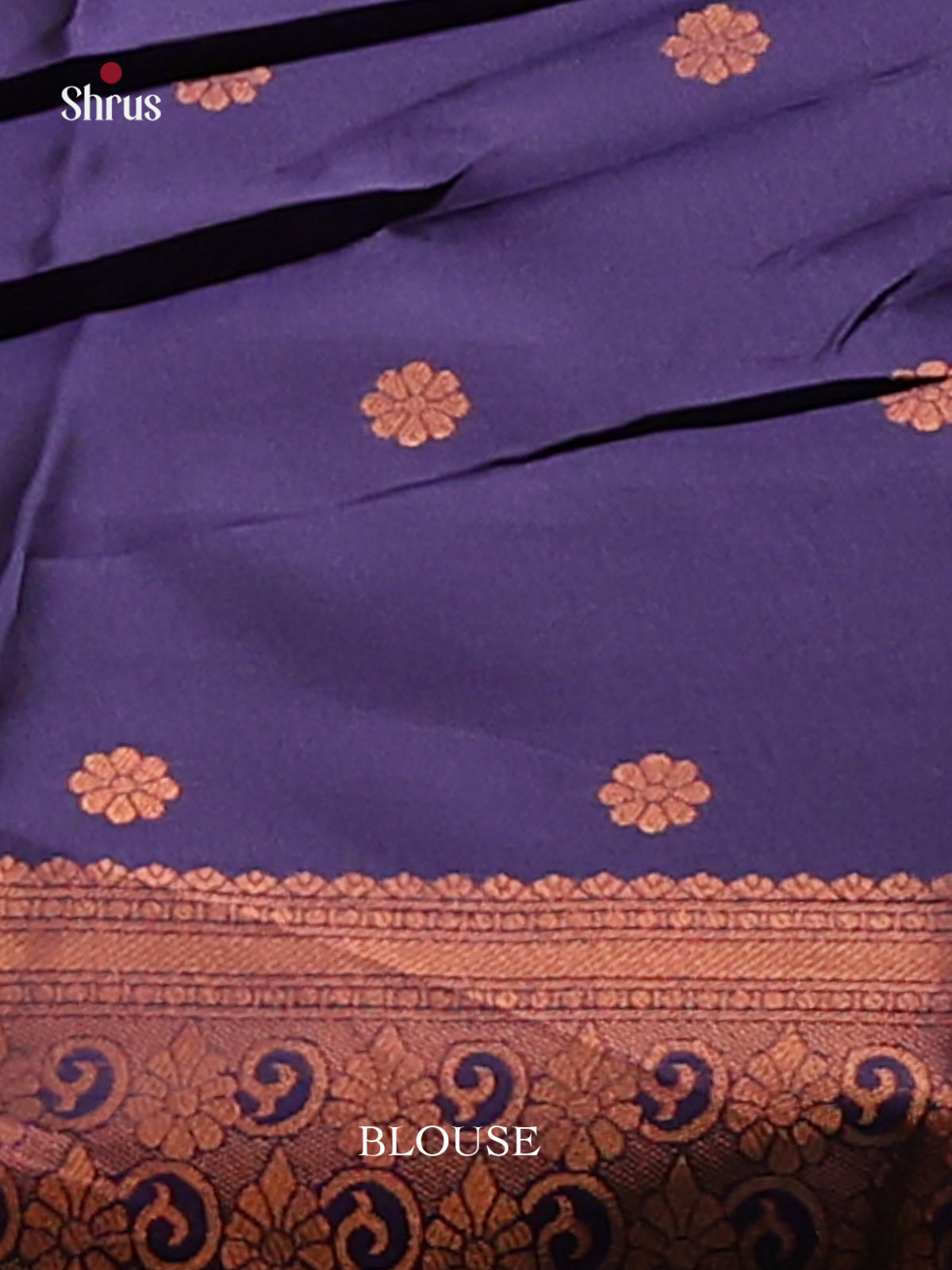 Mustardy Green with Blue - Semisoft silk Saree - Shop on Shrus.com