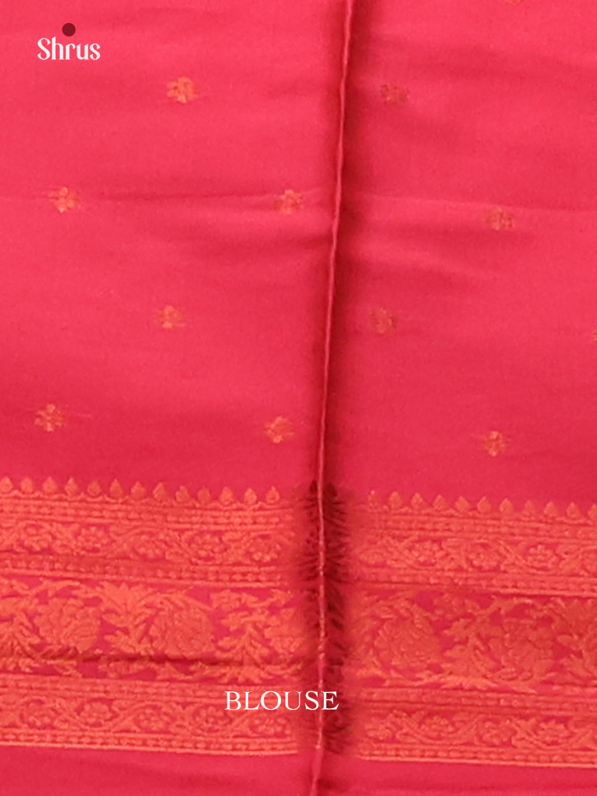 Mustardy Green with Maroon - Semisoft silk Saree - Shop on Shrus.com