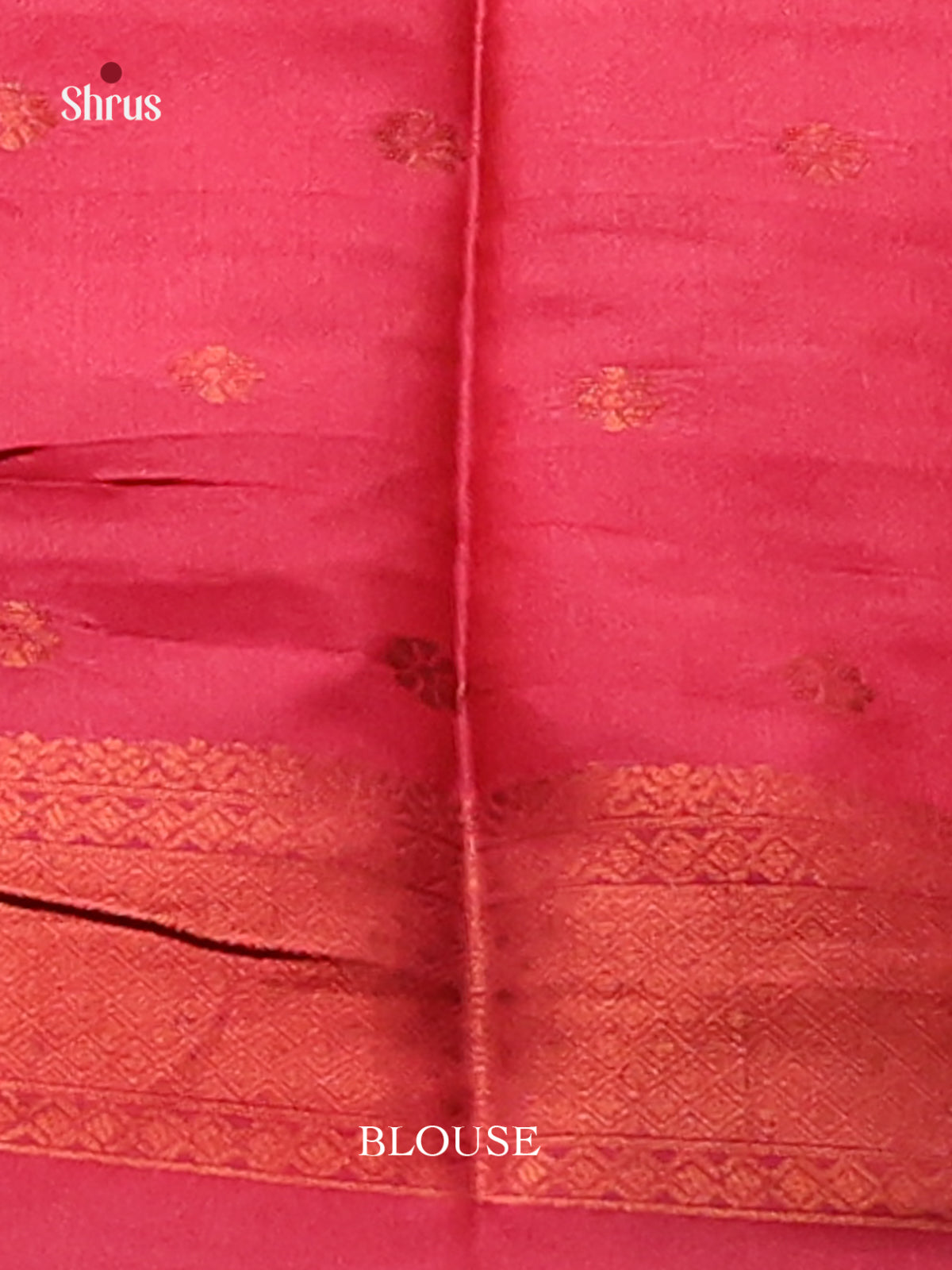 Mustardy Green with Maroon - Semisoft silk Saree - Shop on Shrus.com