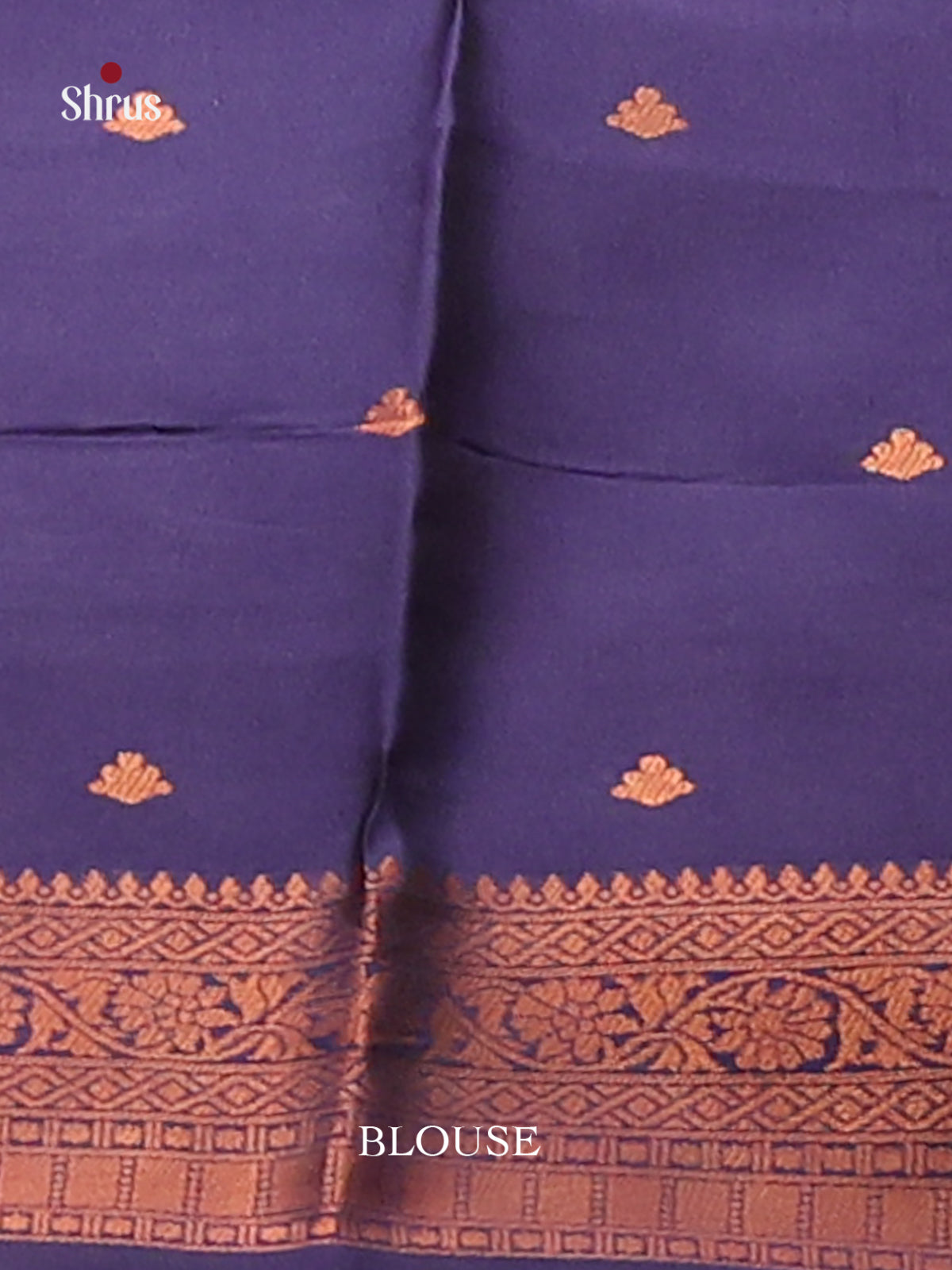 Mustardy Green with Blue - Semisoft silk Saree - Shop on Shrus.com