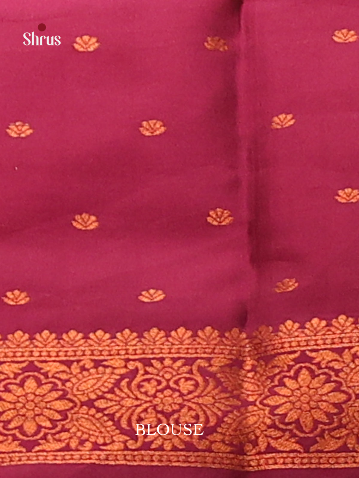 Blue with Maroon - Semi Softsilk Saree - Shop on Shrus.com