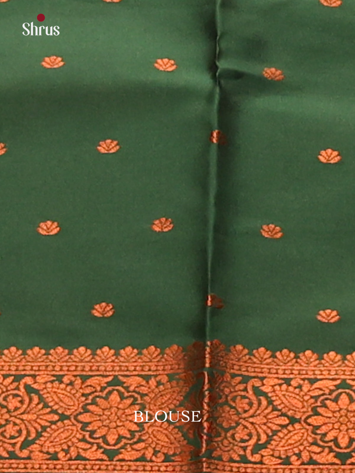 Mustardy Green with Green - Semisoft silk Saree - Shop on Shrus.com